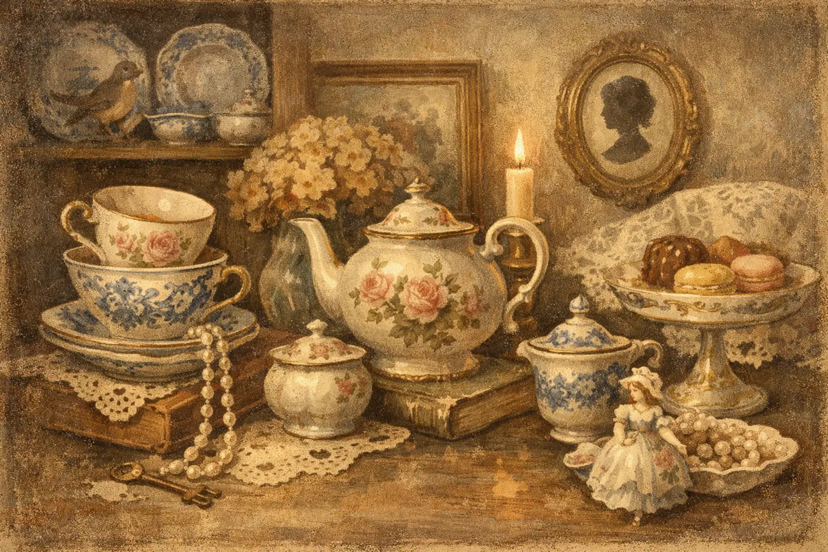 8 Ideen zum Dekorieren mit Vintage-Porzellan