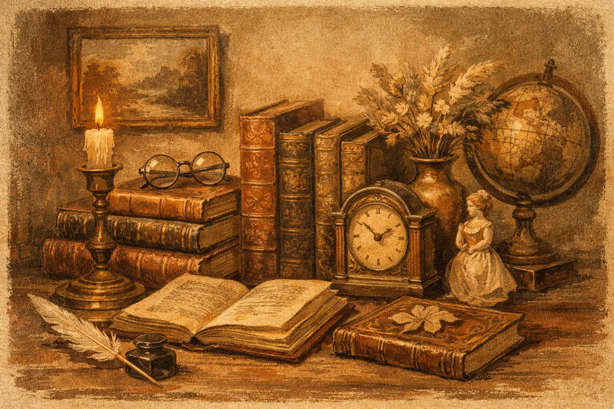 Schöne alte Bücher zur Deko richtig einsetzen