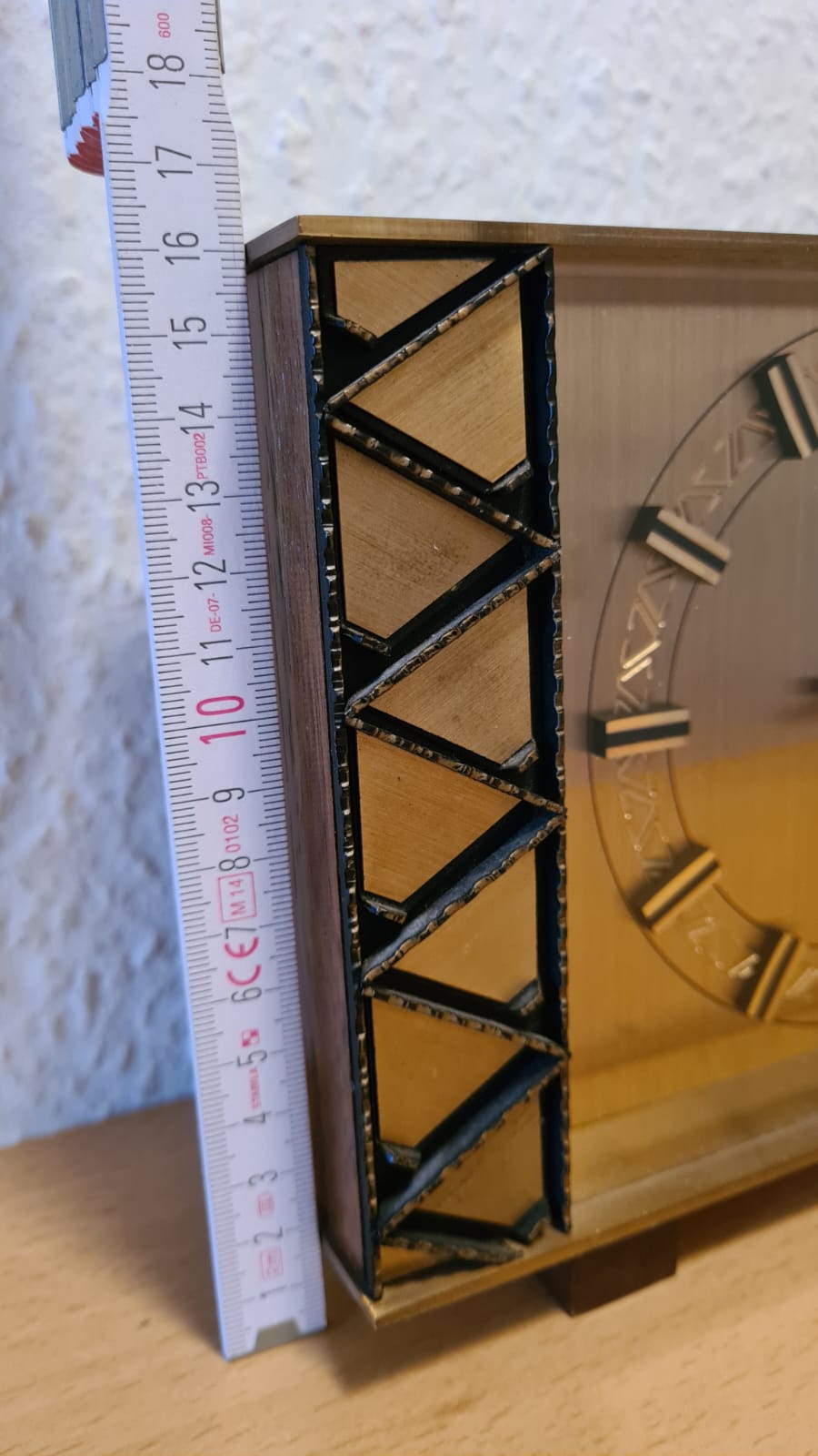 Kaminuhr / Tischuhr Atlanta Electric Wester Germany 50er, 60er