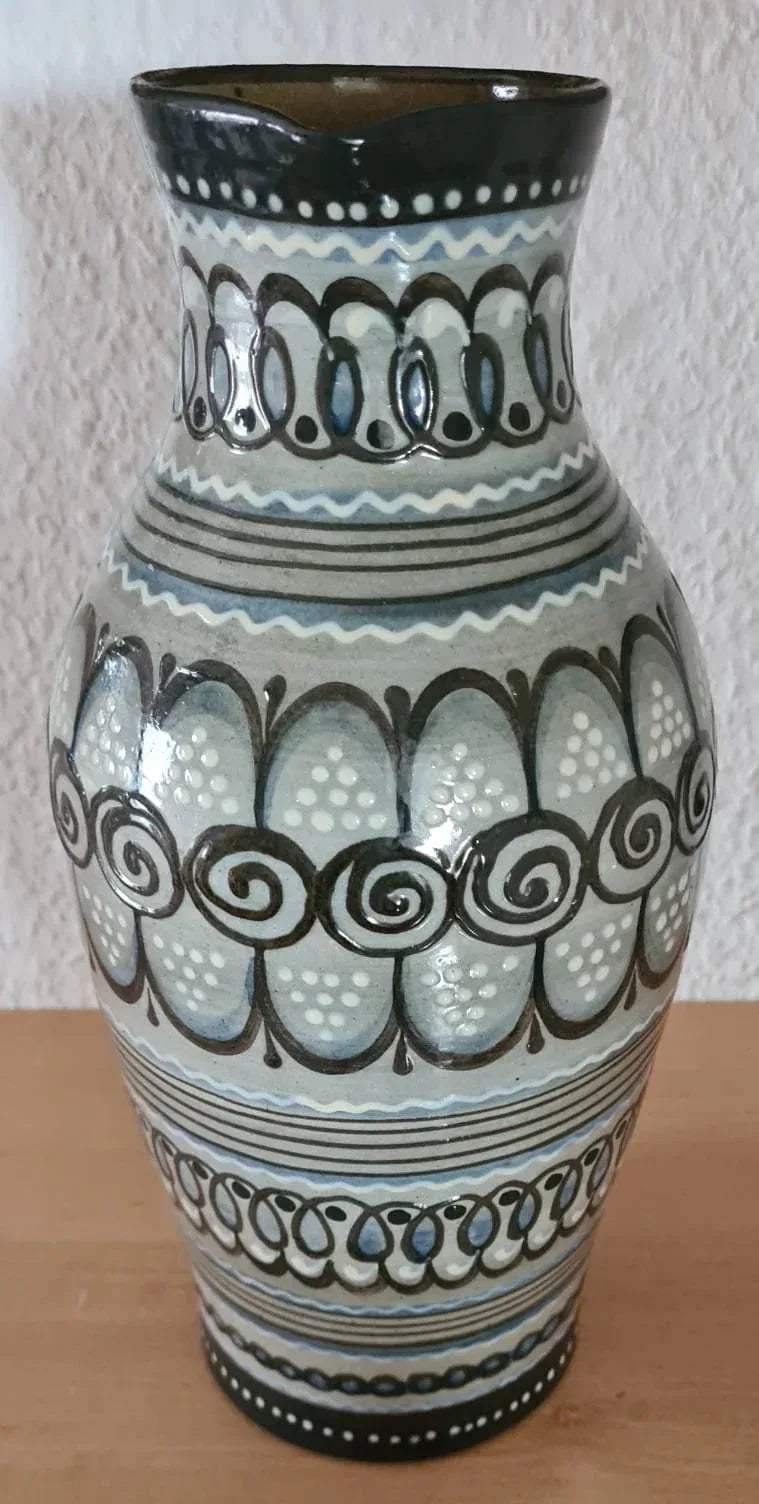 Vintage Vase XXL Henkelkrug VEB Lausitzer Keramik 1. Wahl