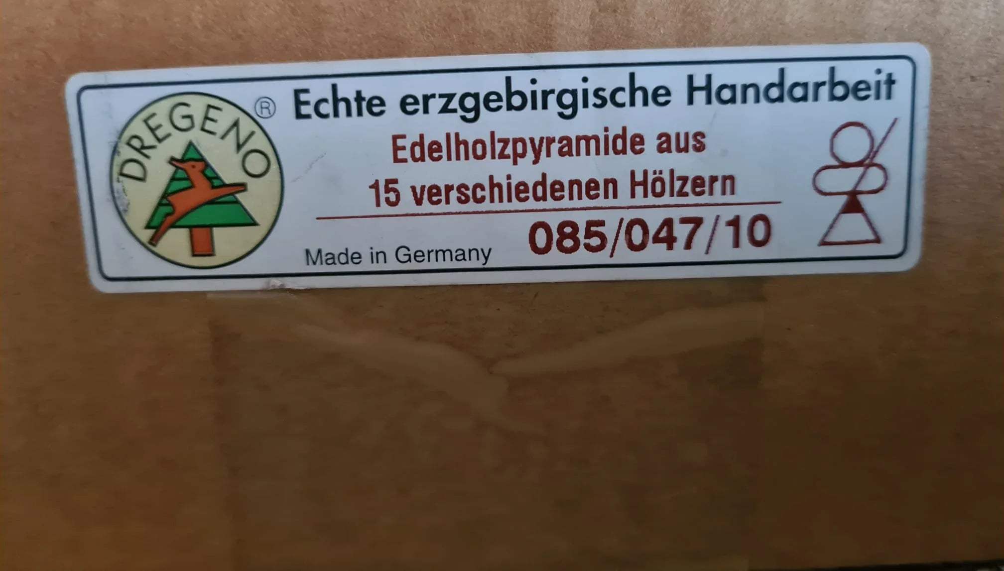 Zeidler Weihnachtspyramide aus dem Erzgebirge Dregeno