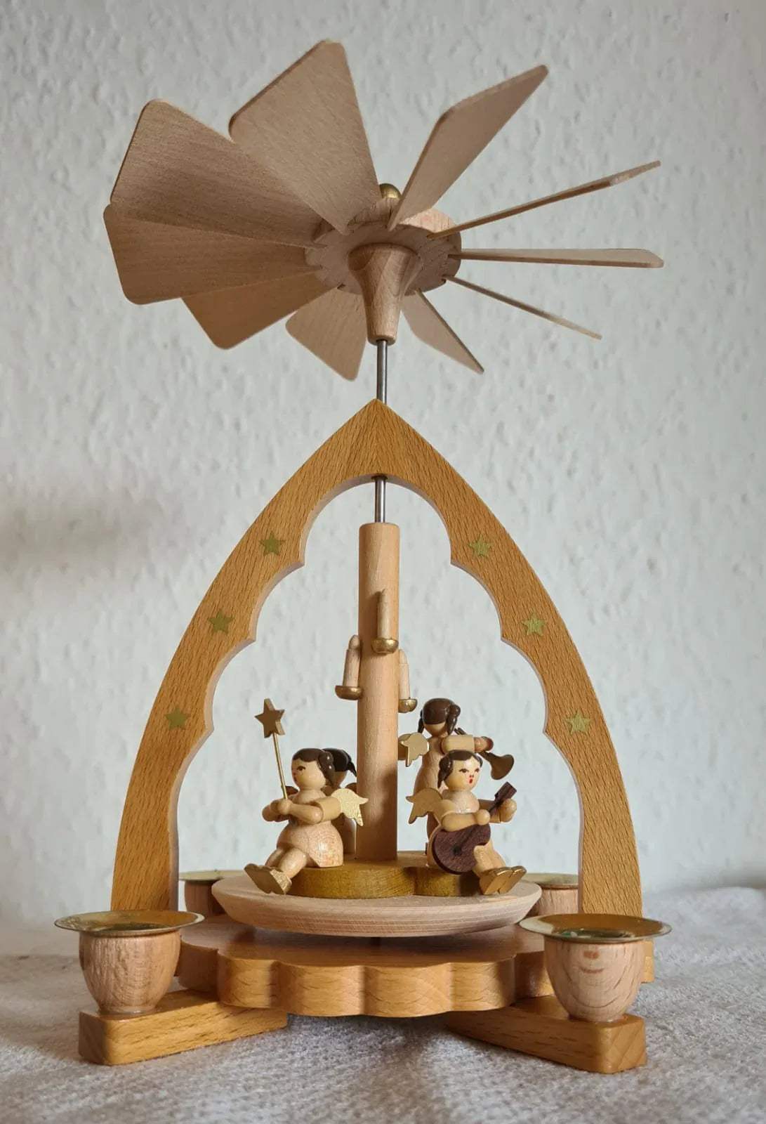 1 stöckige Weihnachtspyramide Engelskonzert Richard Glässer / Weihnachten