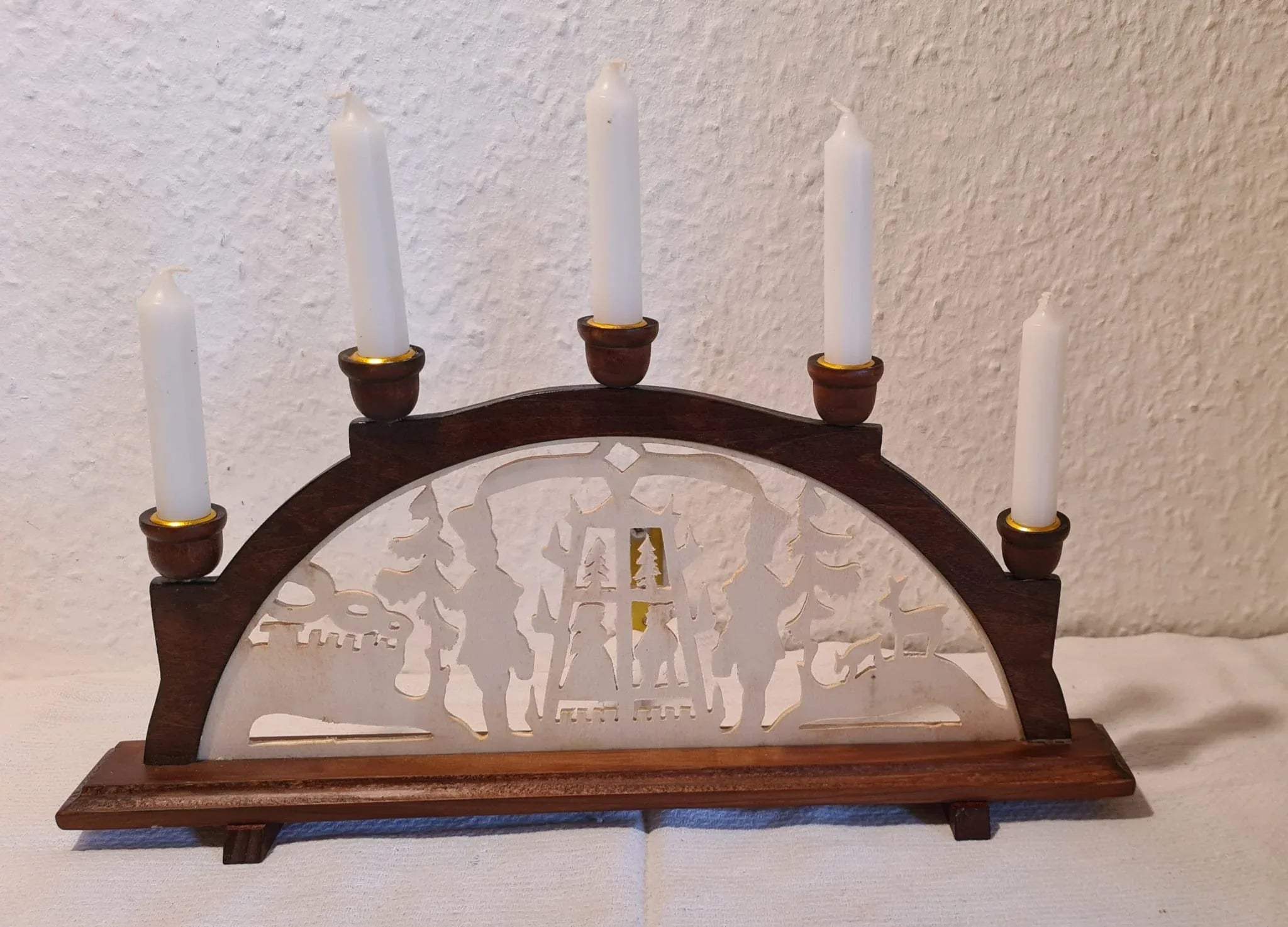 erzgebirgischer Schwibbogen von Schulte aus Holz / Weihnachten