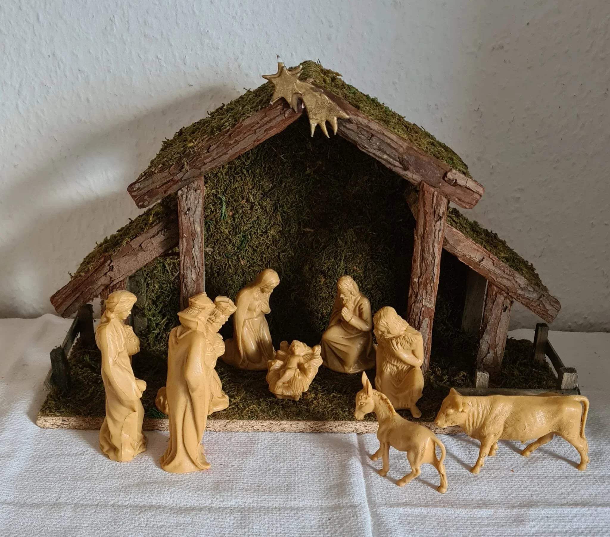 Krippenspiel Elastolin-Figuren / Weihnachten