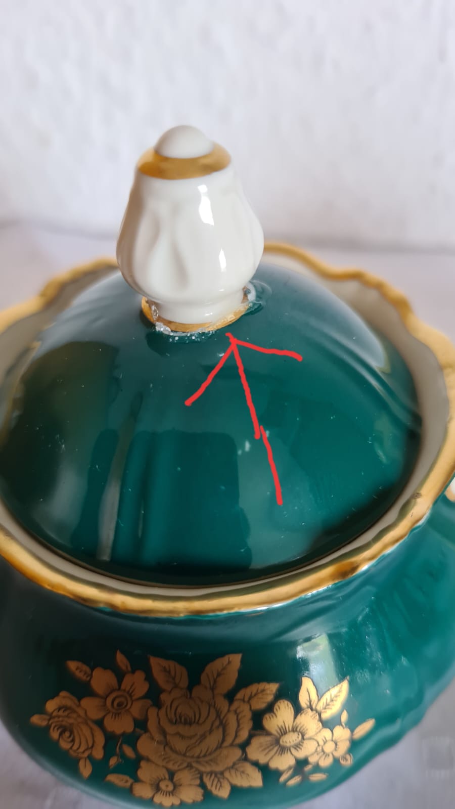 Antikes Reichenbacher Porzellan Mokkaservice Kobaltgrün / vergoldet, Altes Kaffeeset