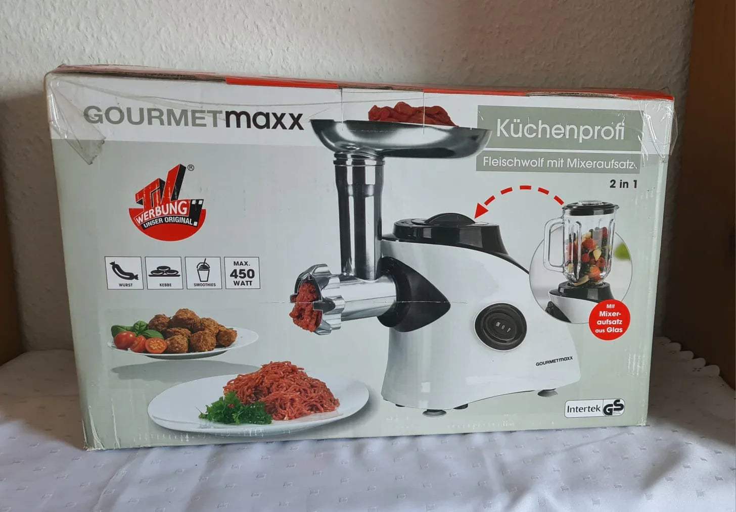NEU Fleischwolf mit Mixer GOURMETMAXX Küchenprofi