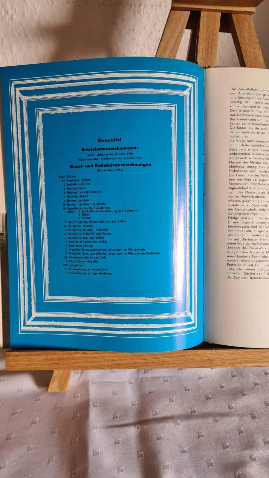 DDR Buch: Carl Zeiss Jena - Fortschritt Technik Tradition, 1975