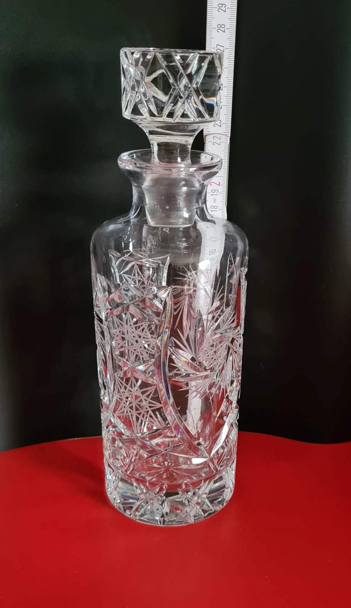 Karaffe Bleikristall, Flasche für Whiskey oder Likör 3/4 Liter