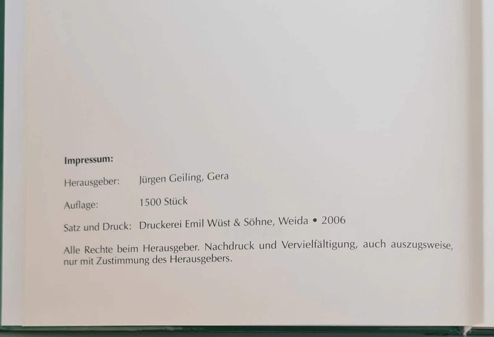 Buch: Polizei in Gera Jürgen Geiling, Von den Anfängen bis zur Gegenwart Band 1