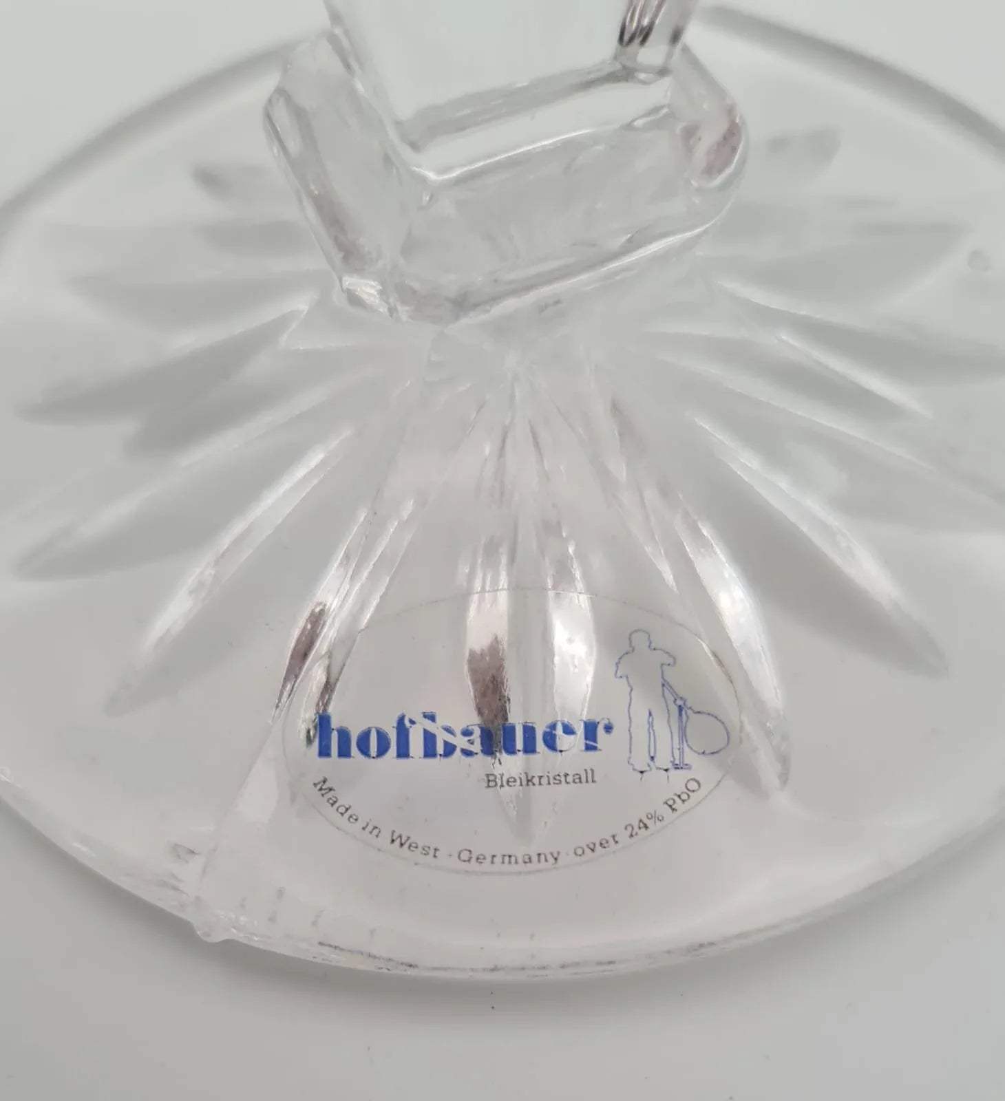 Bleikristall Vase Hofbauer Byrdes Ruby, Kristall Glas Blumenvase