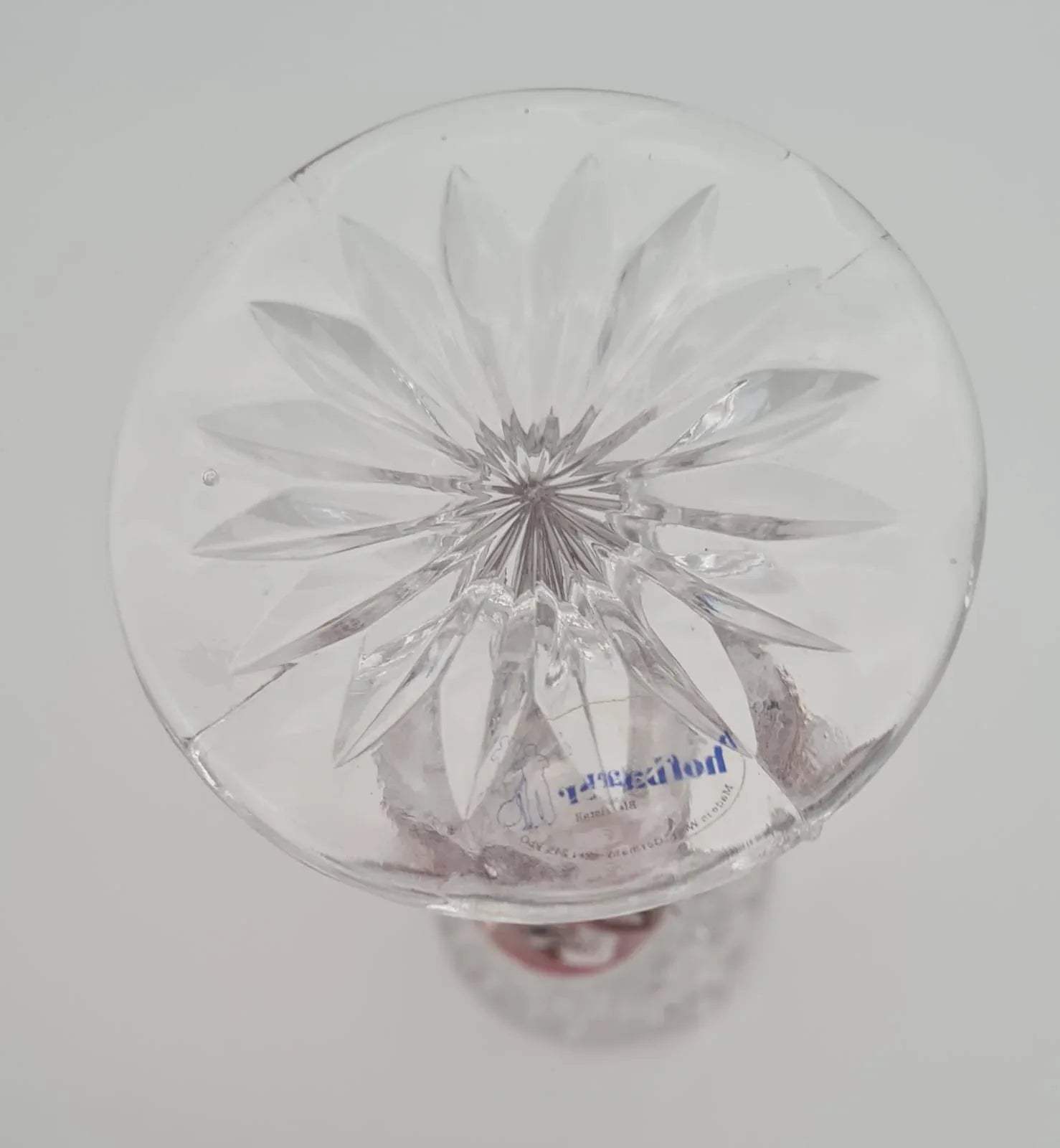 Bleikristall Vase Hofbauer Byrdes Ruby, Kristall Glas Blumenvase