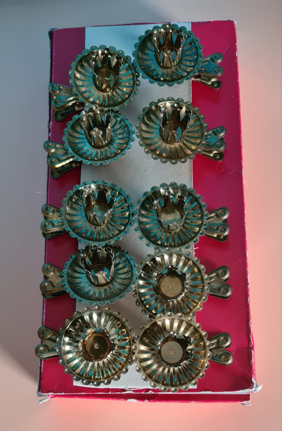 NEU 10x DDR Kerzenhalter mit Kugelgelenk OVP, Weihnachtsdekoration