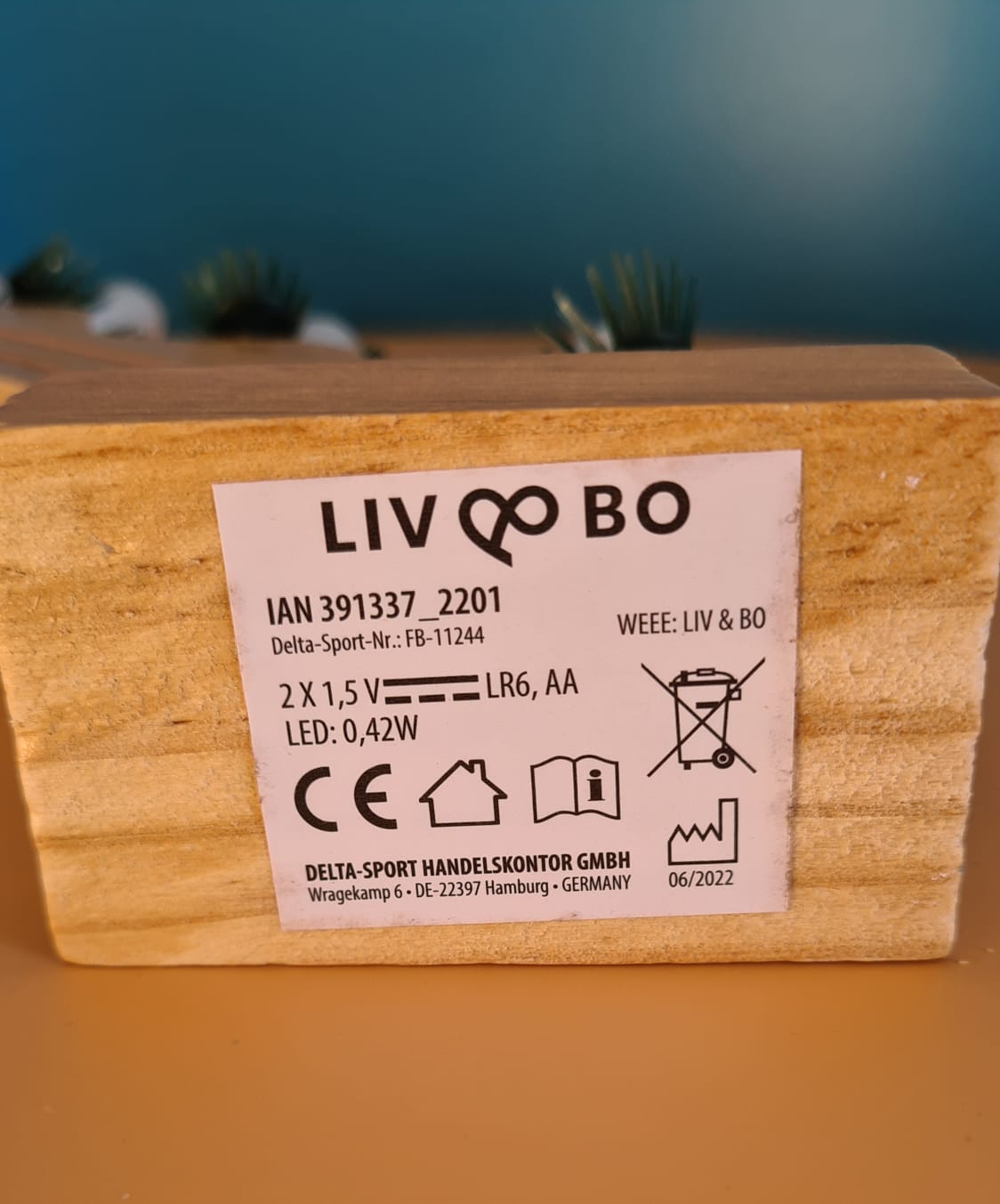 LED-Lichterbogen, Holzleuchter, Stimmungslichterbogen Weihnachtsdekoration