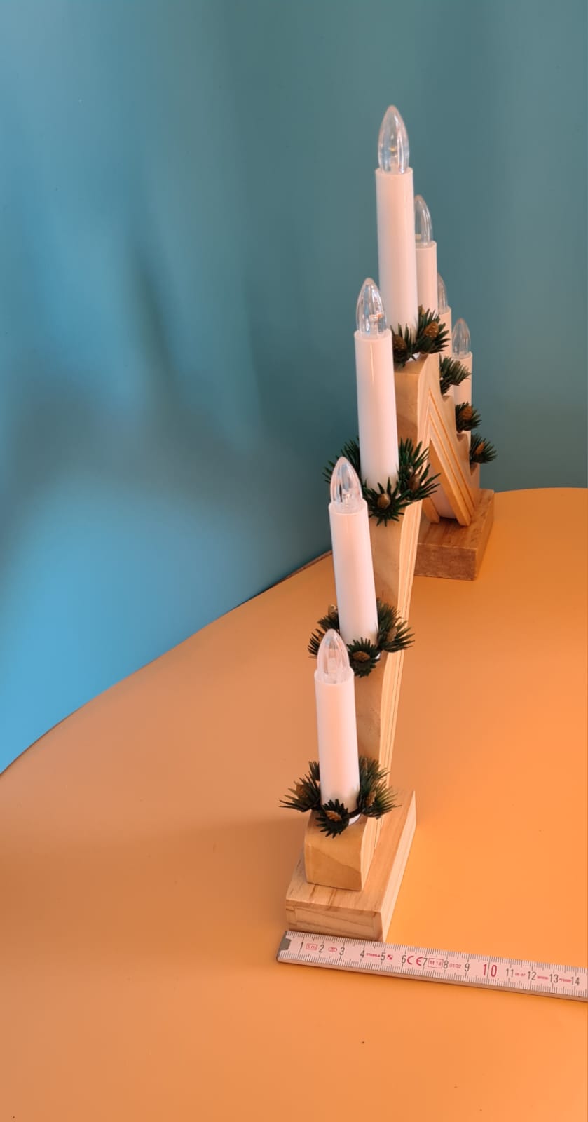 LED-Lichterbogen, Holzleuchter, Stimmungslichterbogen Weihnachtsdekoration