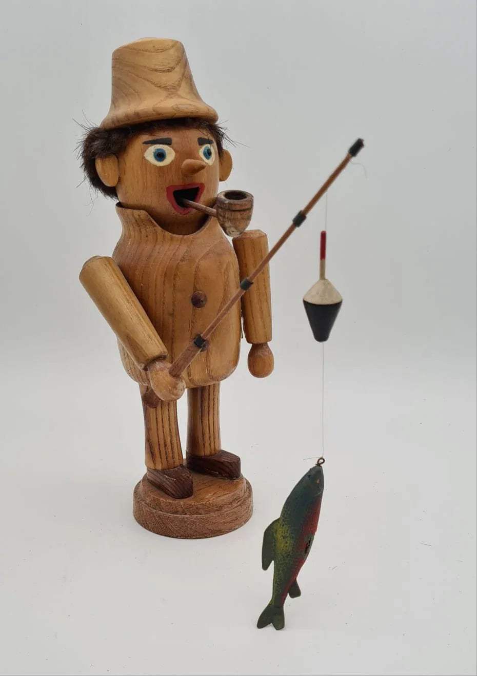Räuchermännchen Angler, Weihnachtsdekoration