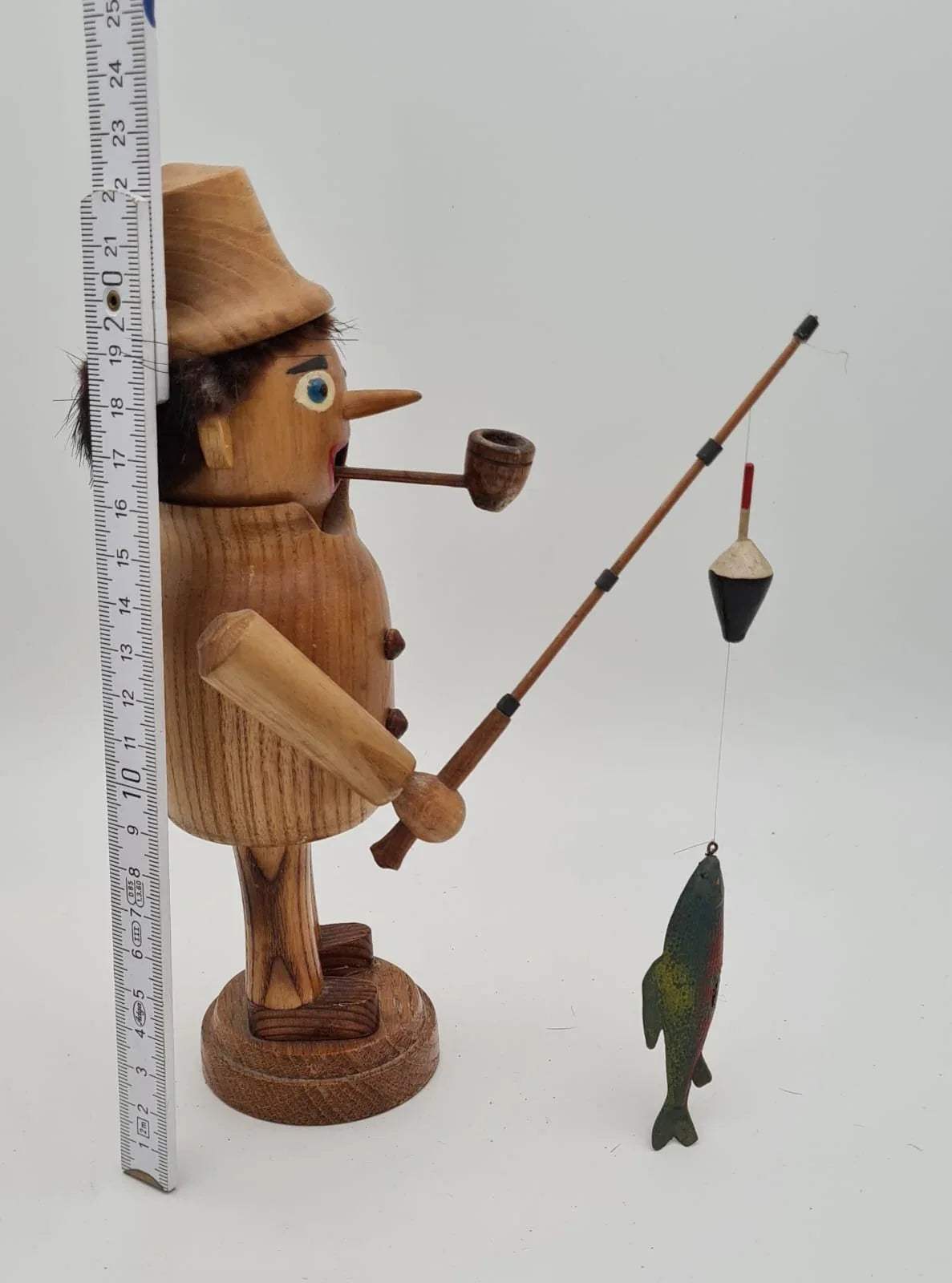 Räuchermännchen Angler, Weihnachtsdekoration