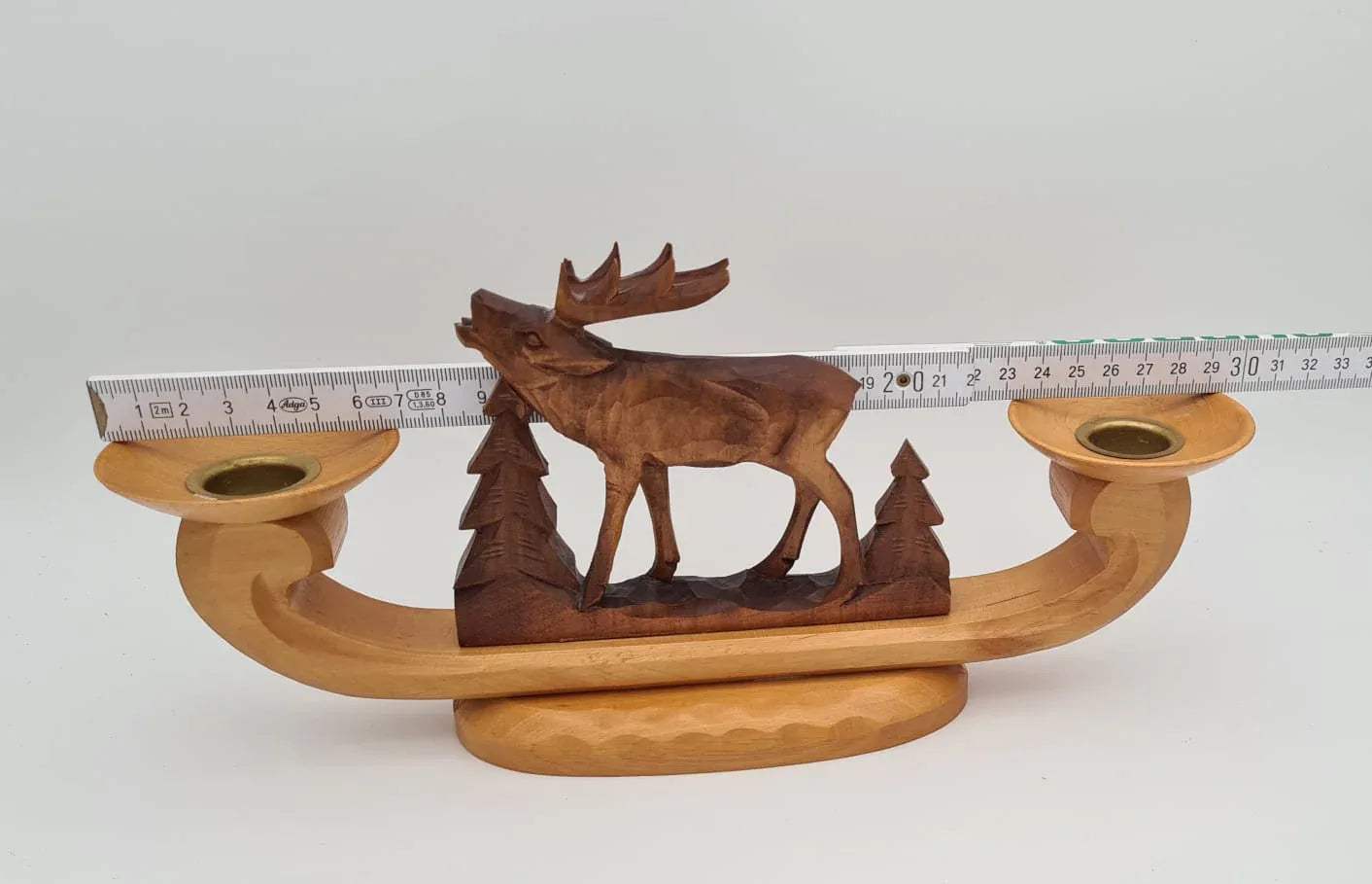 Kerzenständer Hirsch aus Holz