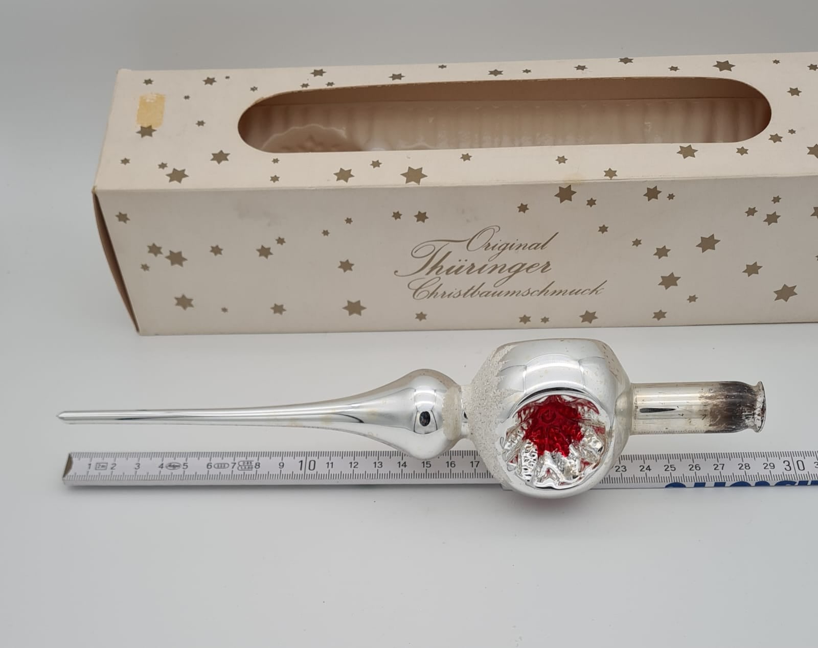 Vintage Weihnachtsbaumspitze Original Thüringer Christbaumschmuck