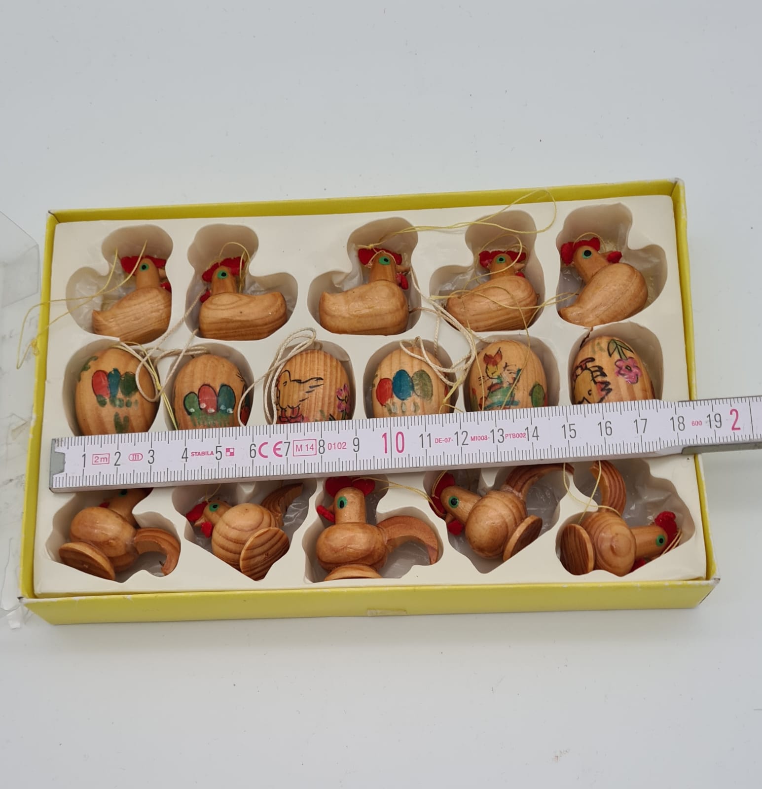 Osterstrauchanhänger aus Holz, Osterdekoration, 16x Osteranhänger