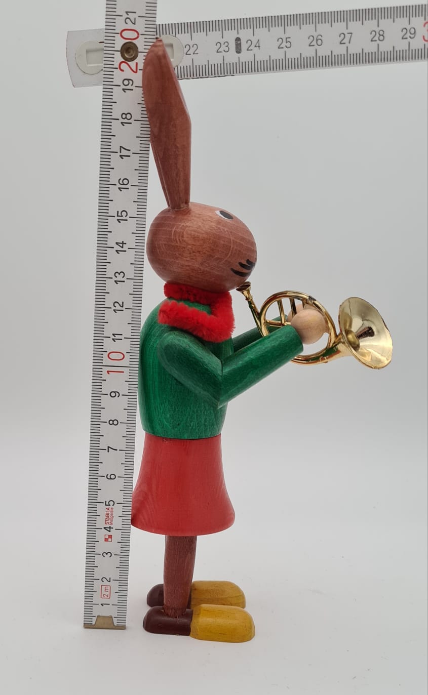 Osterhase mit Trompete, Osterdekoration