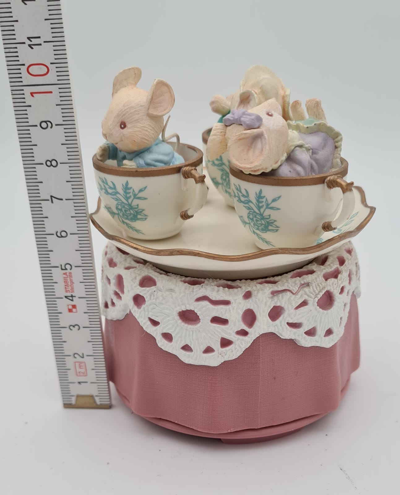 Spieluhr Enesco Tea for two, Mäuse in Tassen 1993