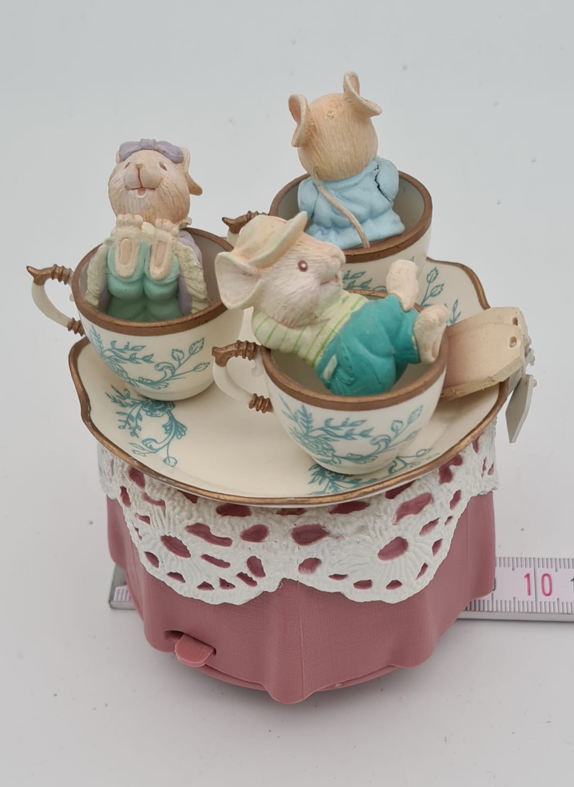 Spieluhr Enesco Tea for two, Mäuse in Tassen 1993