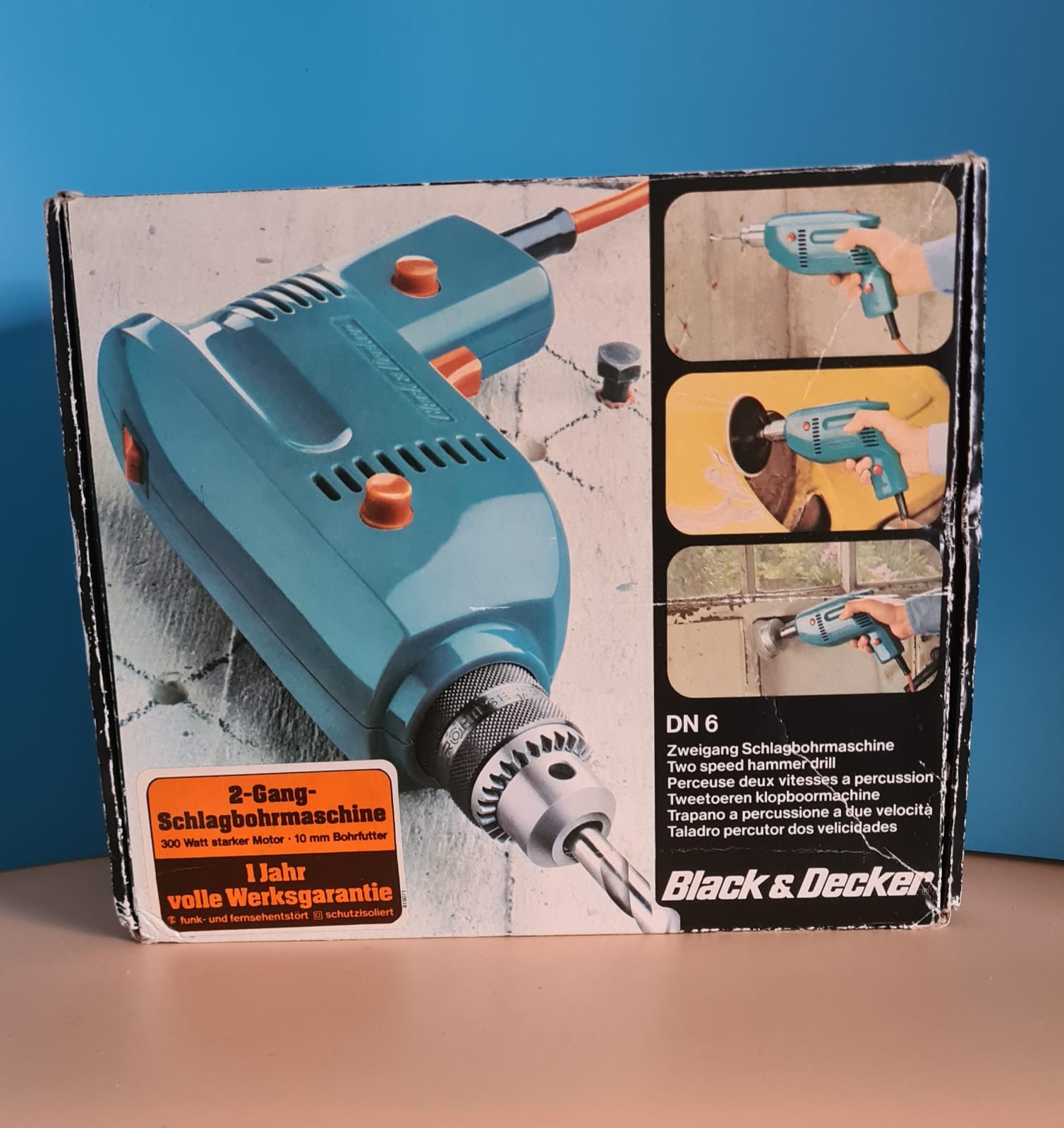 Bohrmaschine Black und Decker DN6 2-Gang Schlagbohrmaschine 350 watt