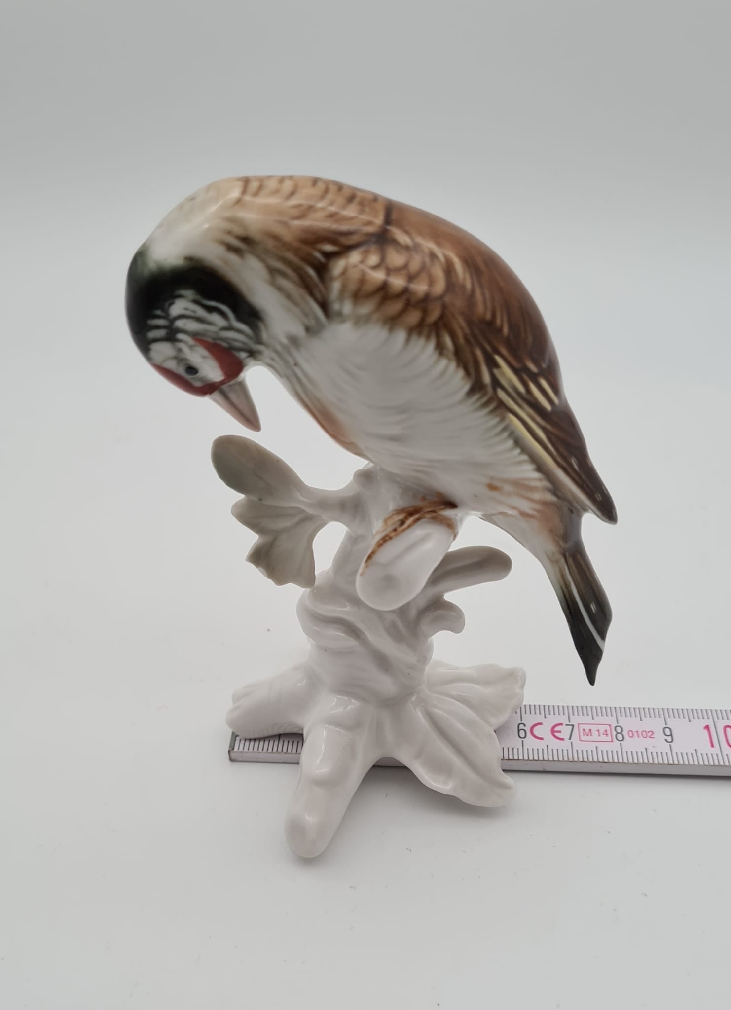 Porzellan Figur Karl Ens - Meise auf einem Ast