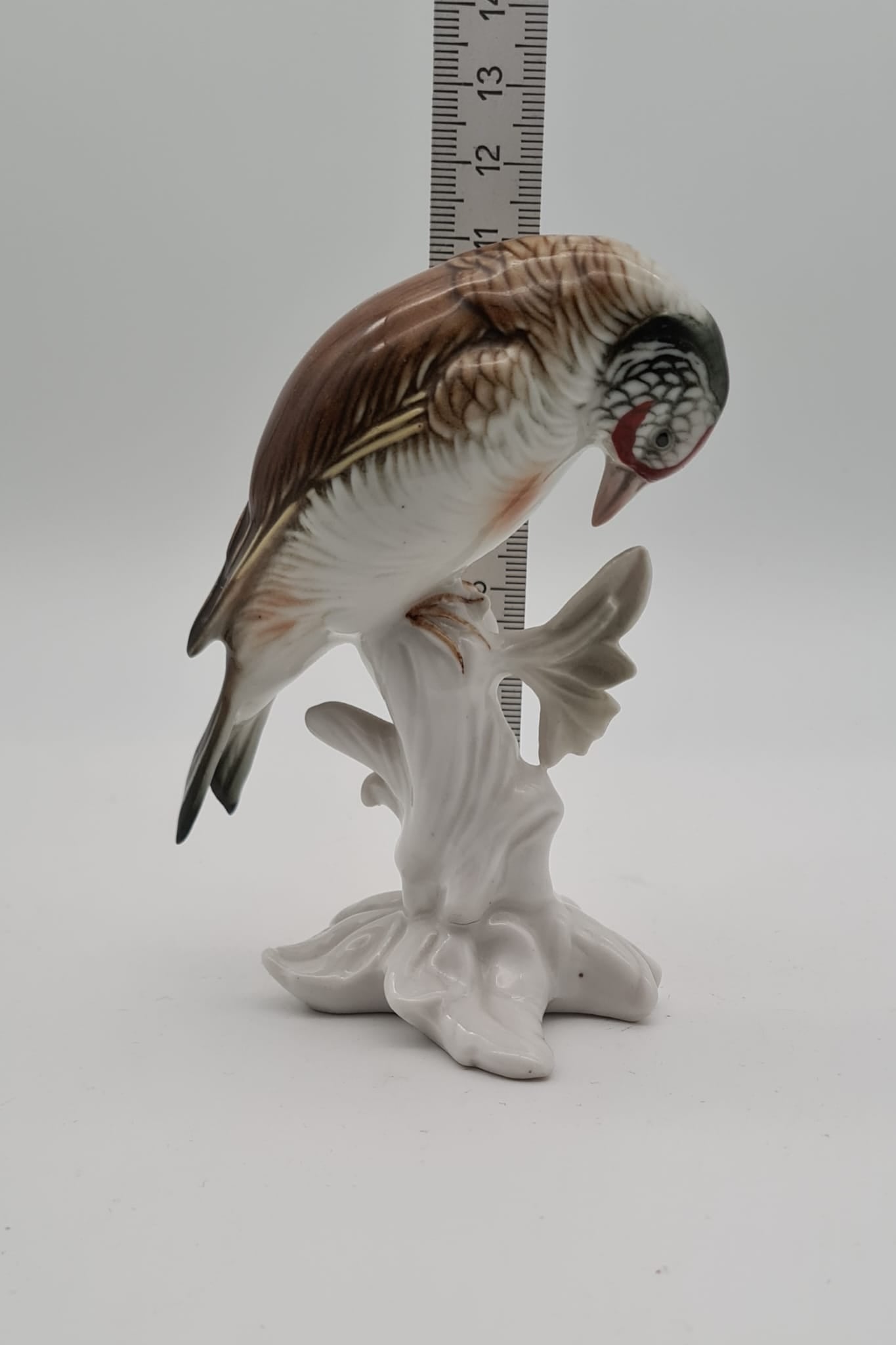 Porzellan Figur Karl Ens - Meise auf einem Ast