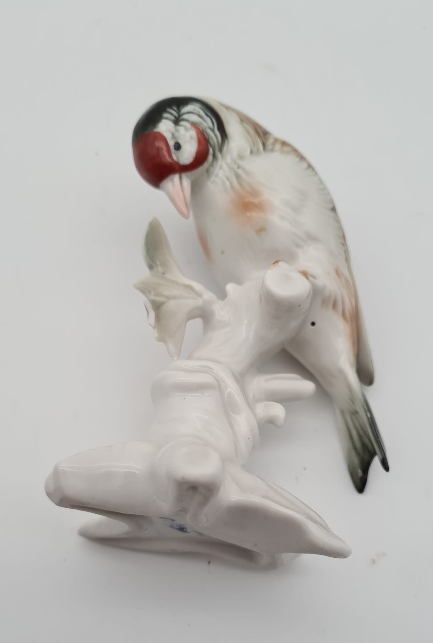 Porzellan Figur Karl Ens - Meise auf einem Ast