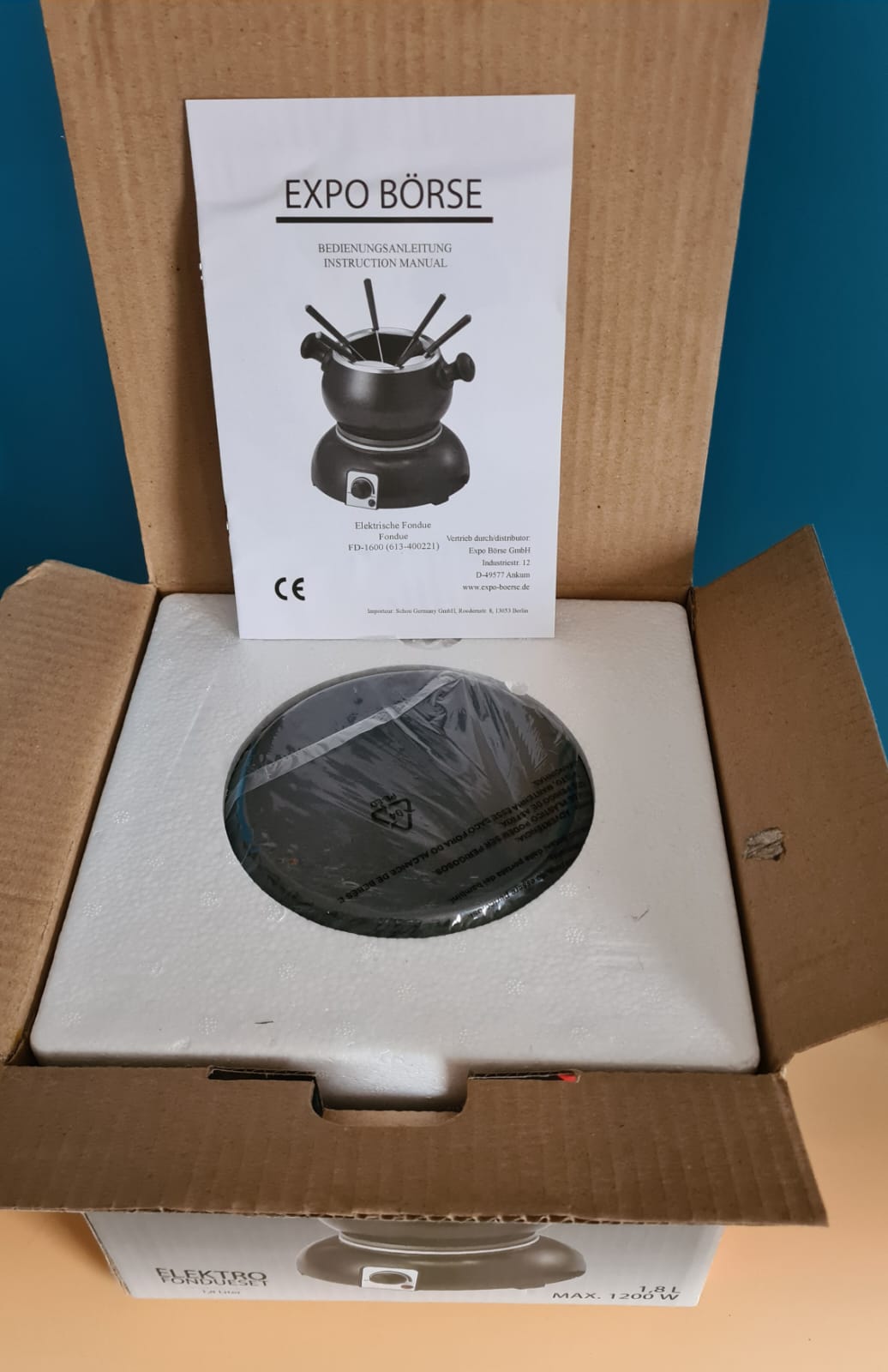 NEU: Elektrofondue 6er-Set DESKI, Fondue unbenutzt OVP Expo Börse