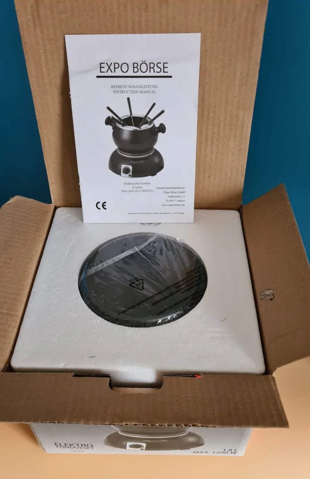 NEU: Elektrofondue 6er-Set DESKI, Fondue unbenutzt OVP Expo Börse