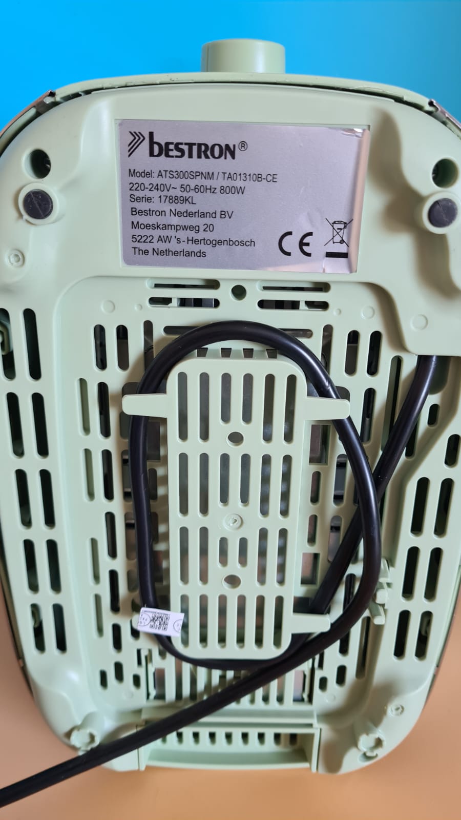 Toaster Bestron ATS300SPNM 800W Mintgrün, unbenutzt