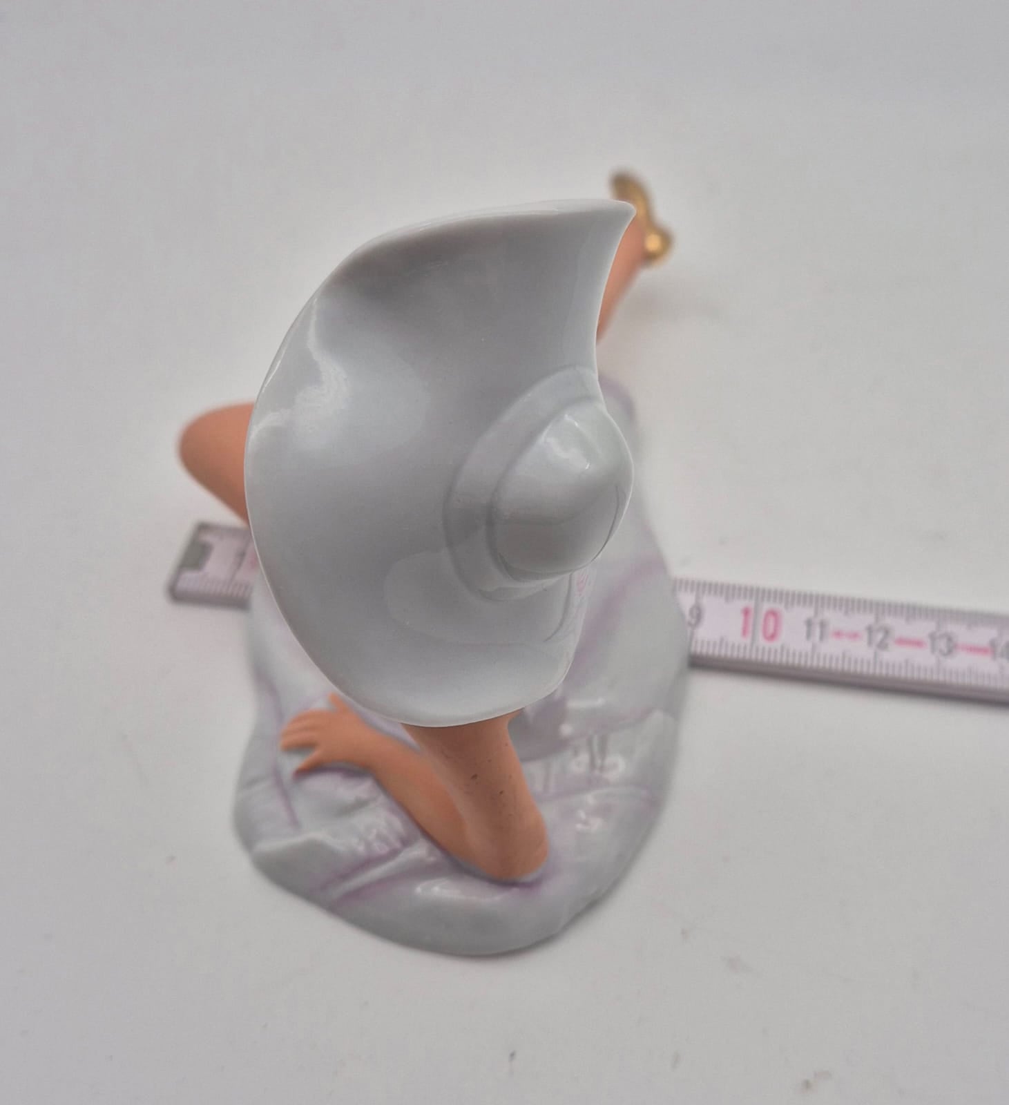 Porzellanfigur Frau im Badeanzug mit Hut Wagner & Apel