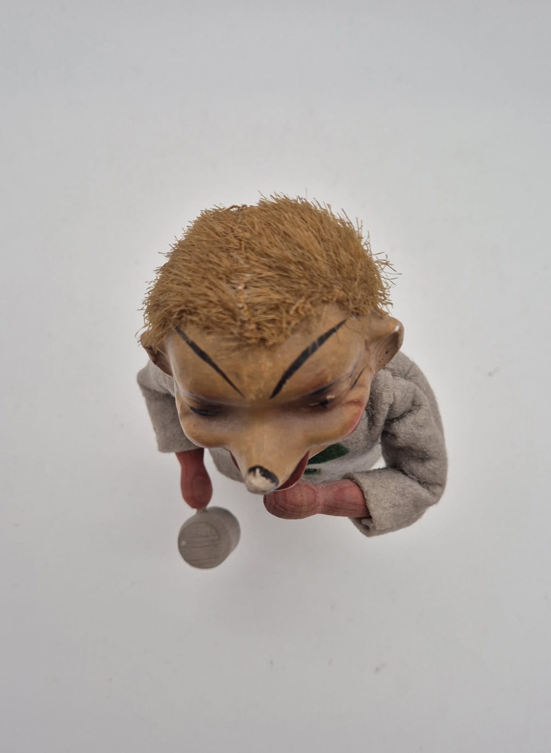 Altes Spielzeug Mecki mit Bierhumpen