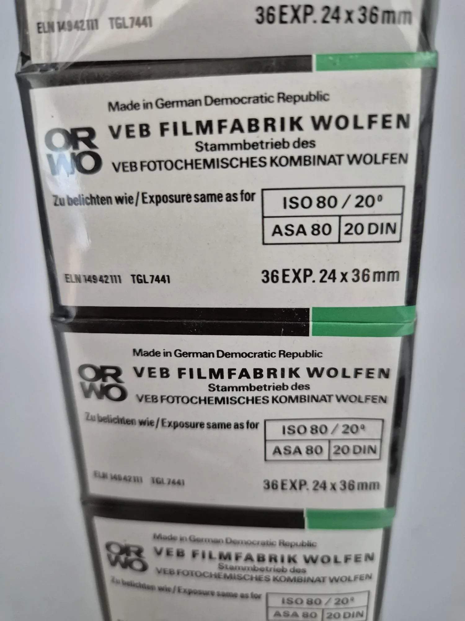 Schwarzweiß Negativfilm ORWO NP20 Pancromatic, Kleinbild Film 24x36 mm