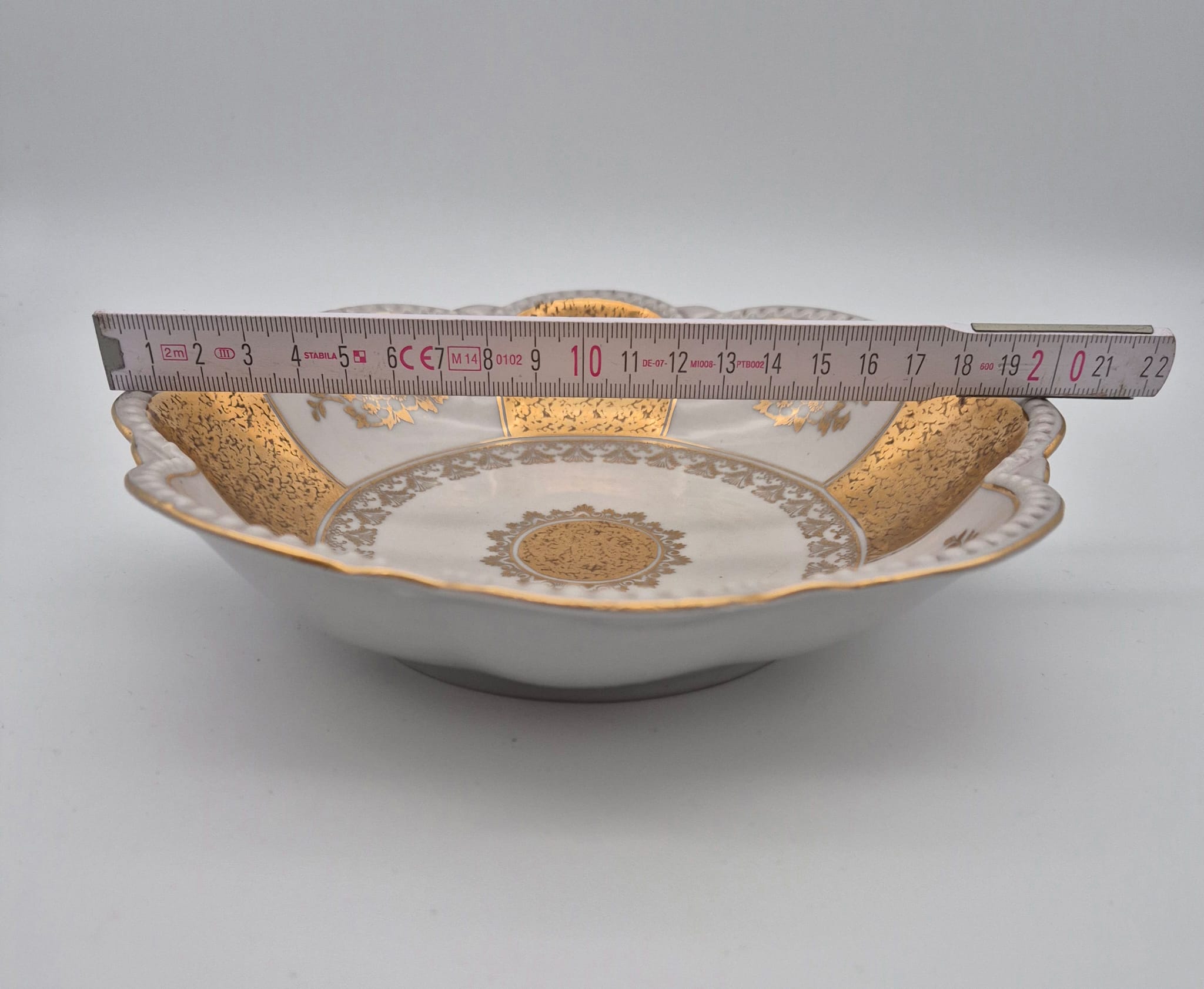 Porzellanschale Oscar Schlegelmilch vergoldet