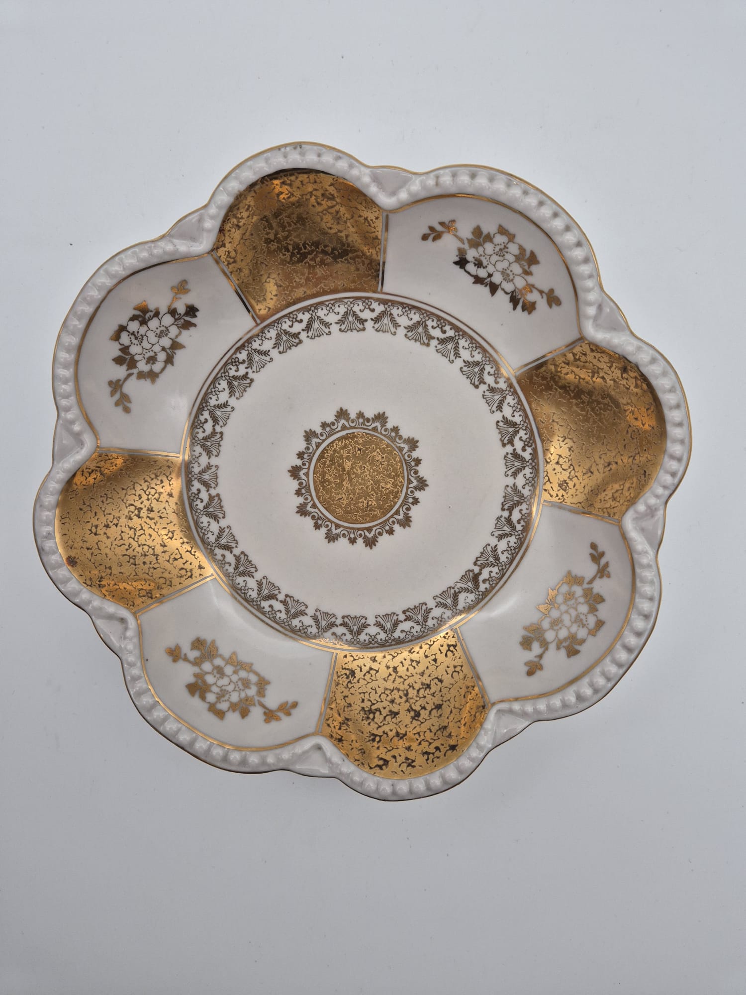 Porzellanschale Oscar Schlegelmilch vergoldet