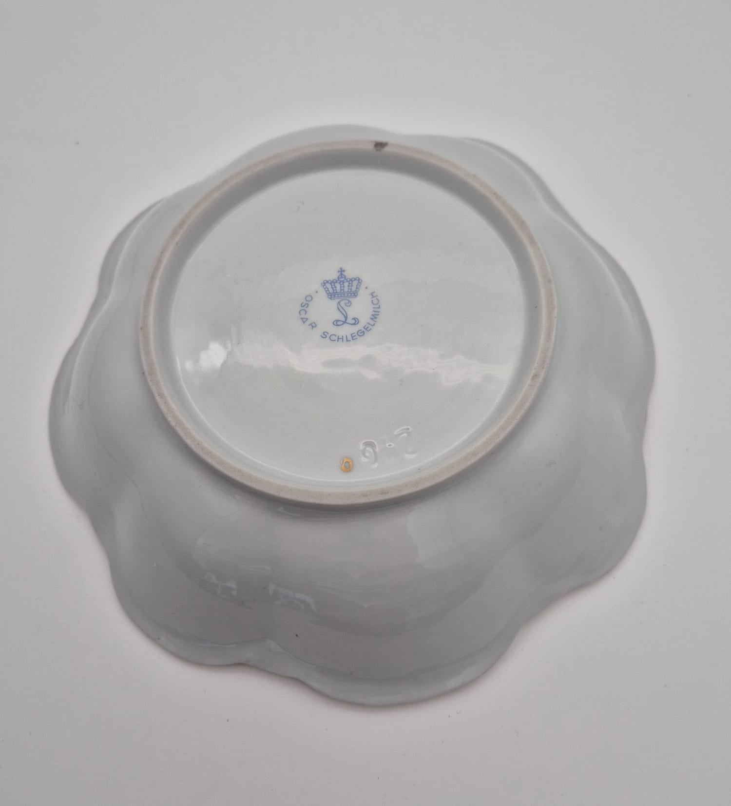 Porzellanschale Oscar Schlegelmilch vergoldet