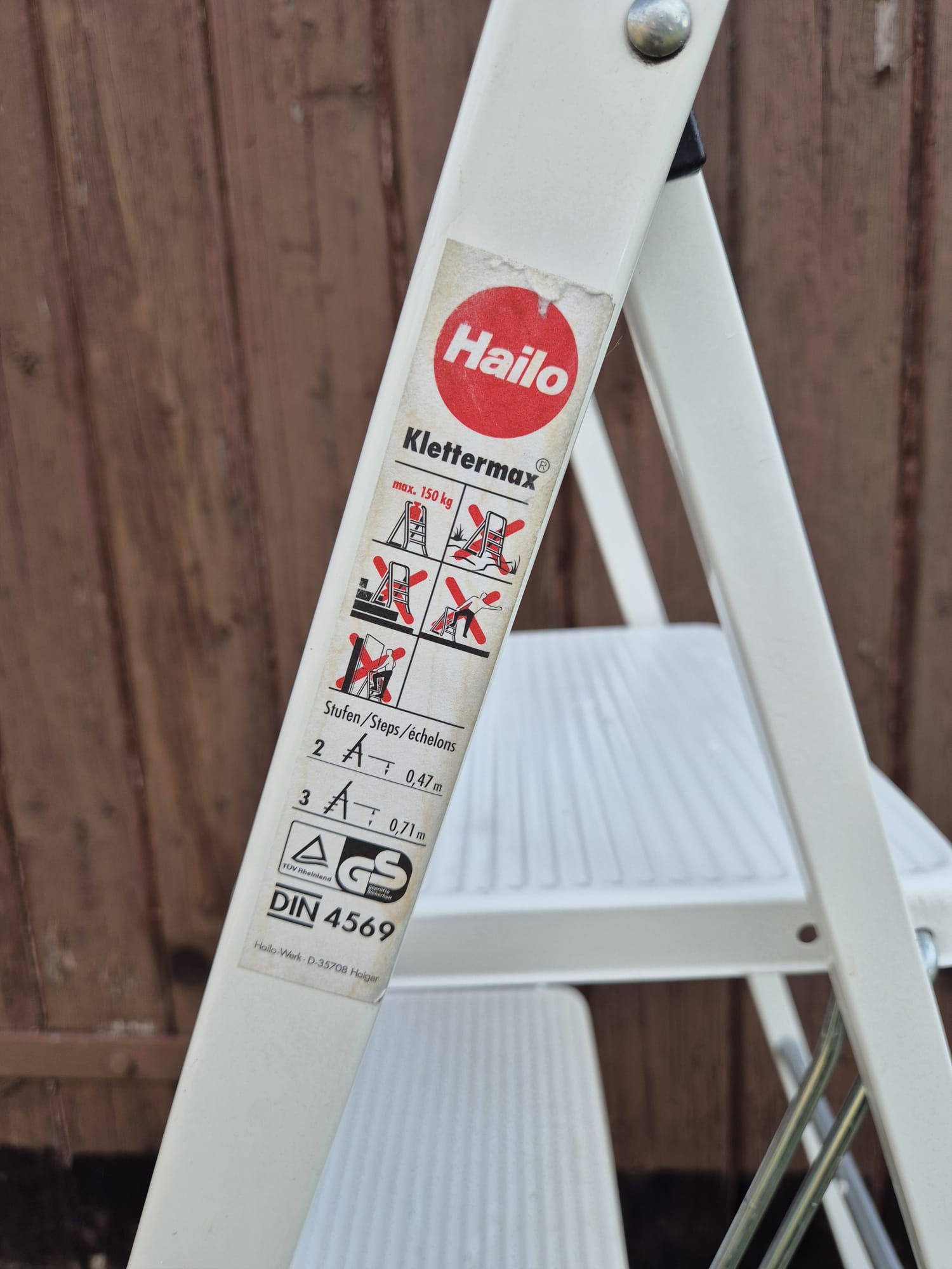 Hailo Klapptritt, Trittleiter, 3-stufen Leiter