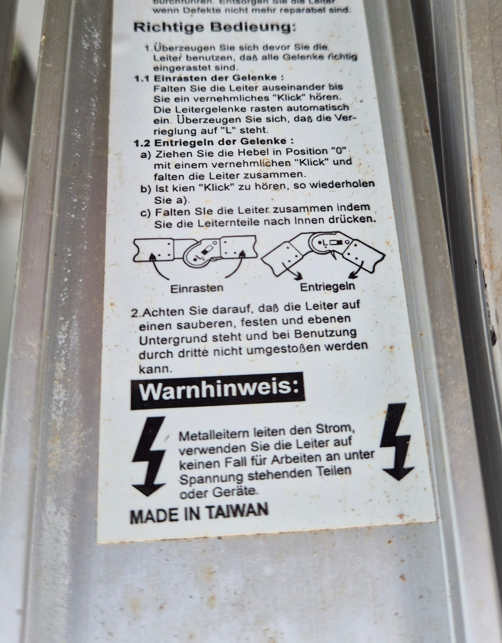 Sprossenanlegeleiter, Sprossenstehleiter, Metallleiter, Leiter