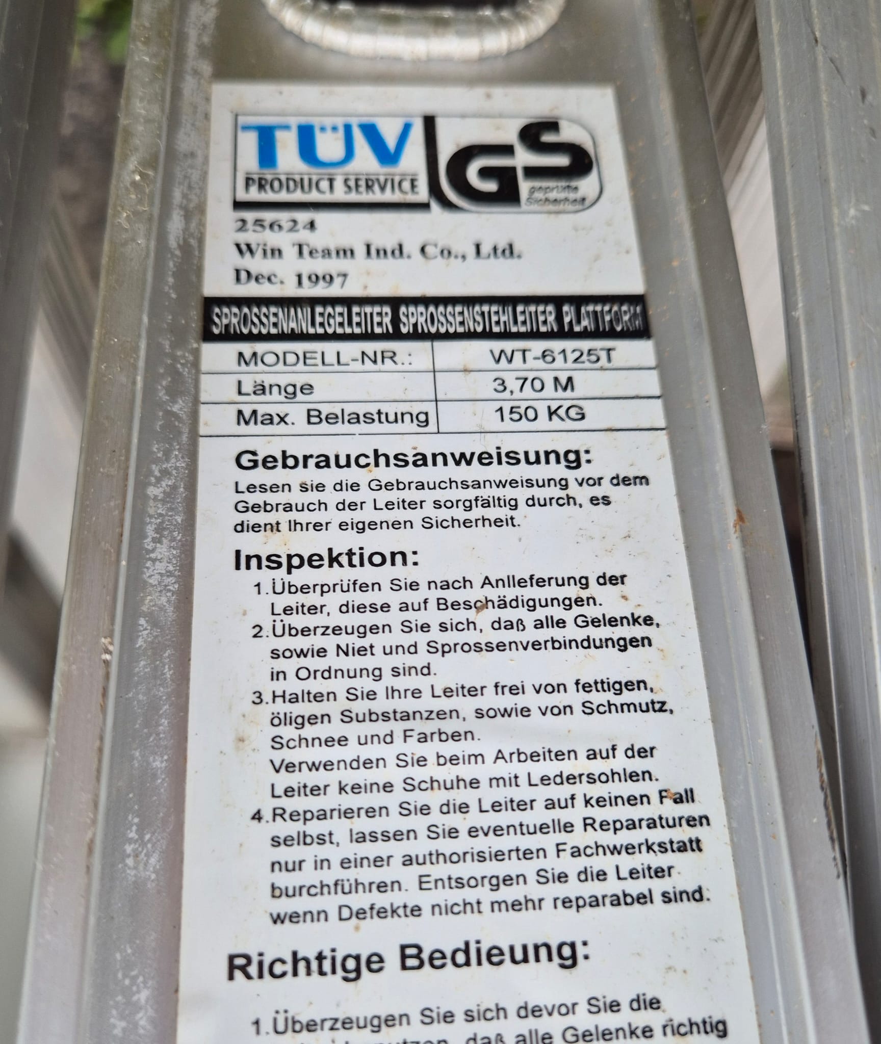 Sprossenanlegeleiter, Sprossenstehleiter, Metallleiter, Leiter