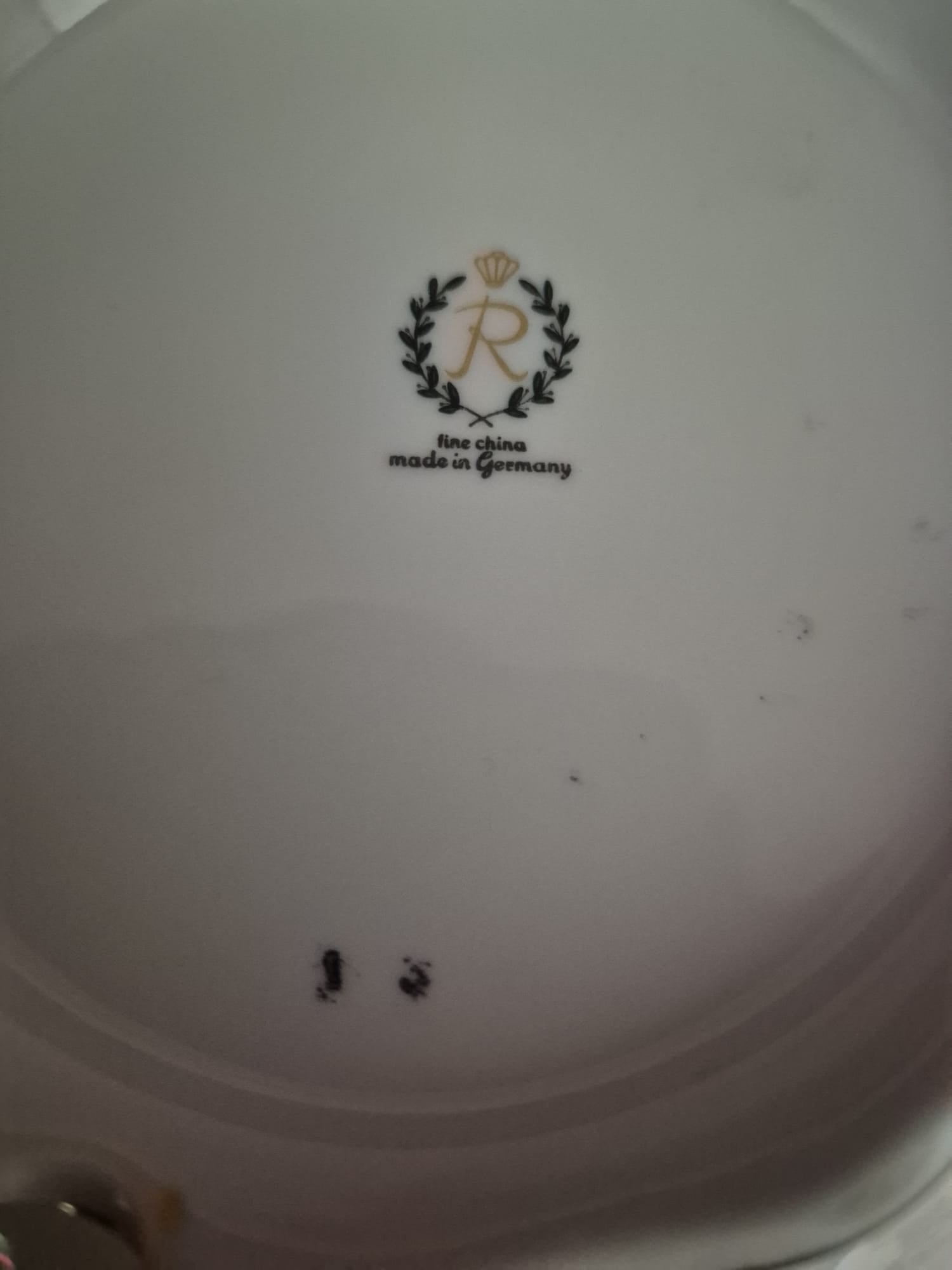 Reichenbacher Porzellan Deckeldose, Bonboniere vergoldet