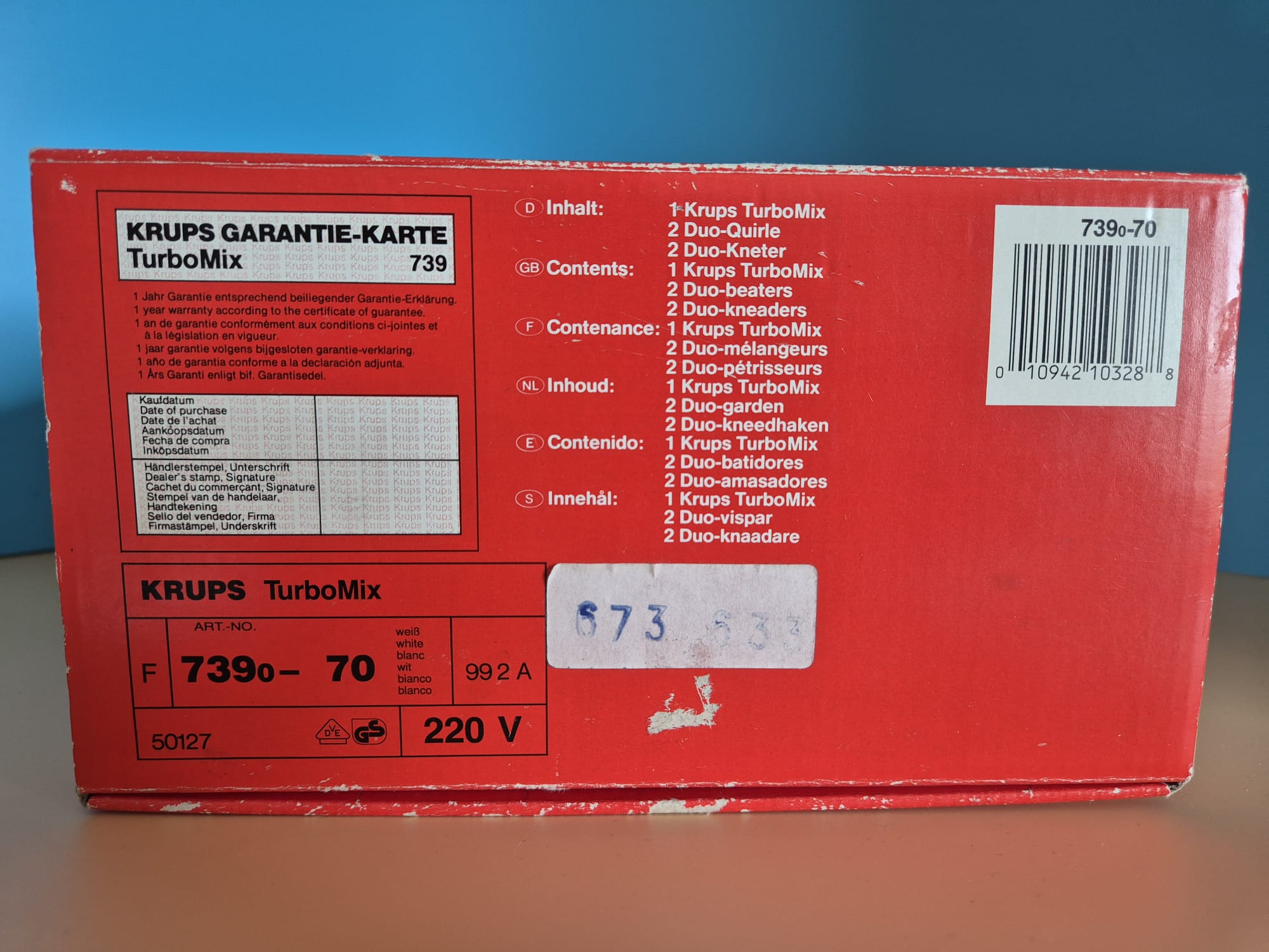 Handmixer KRUPS TurboMix OVP