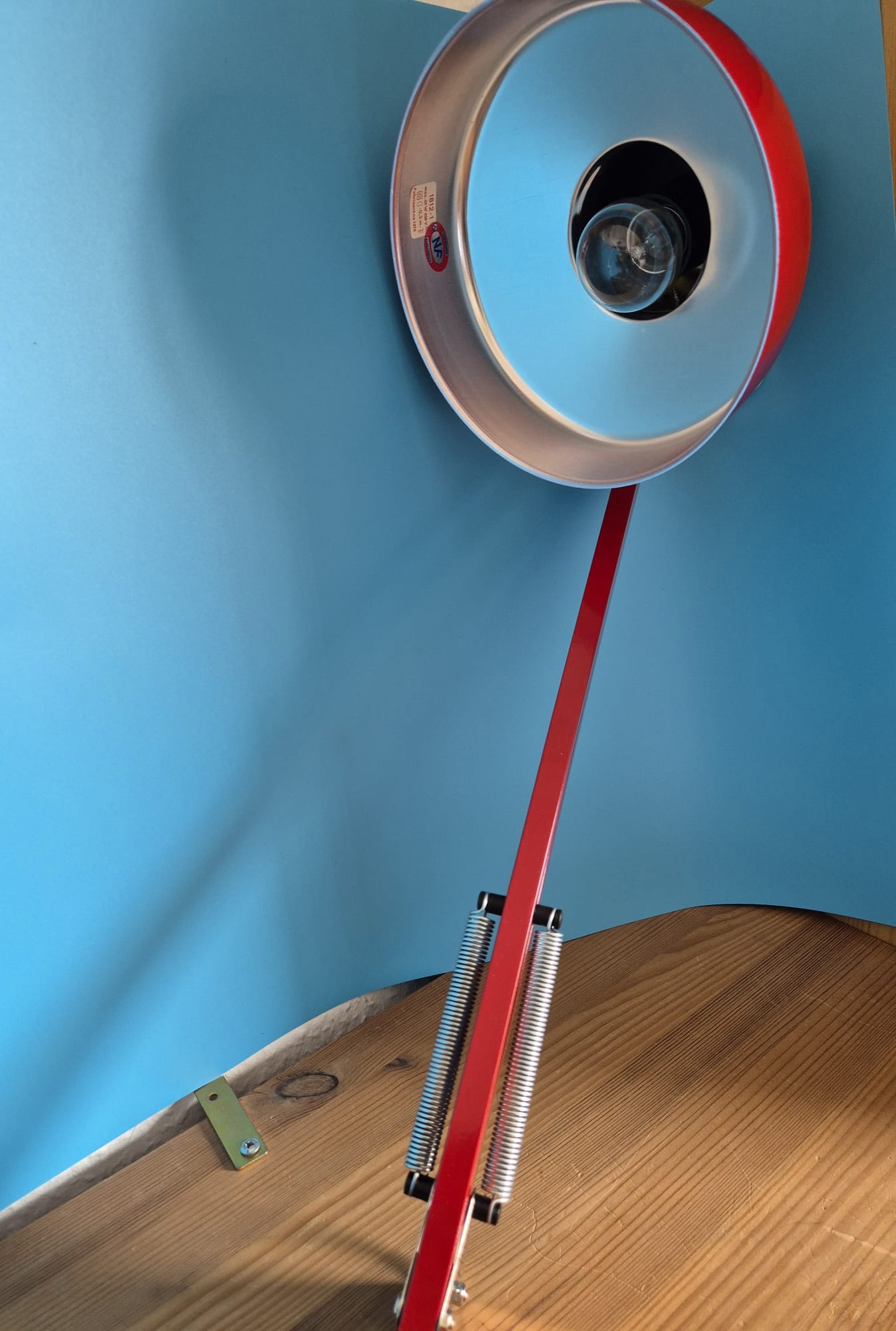 Gelenklampe, Architektenlampe Mathias rot