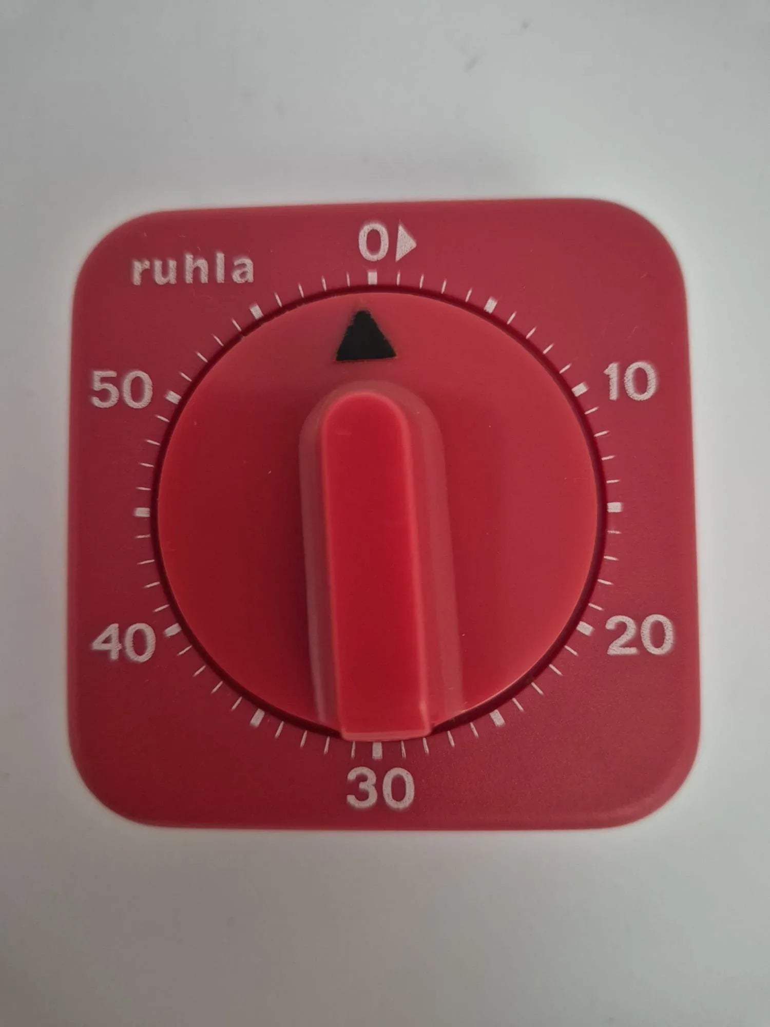 Ruhla Kurzzeitwecker in rot, Küchenwecker, Eieruhr 60 Minuten