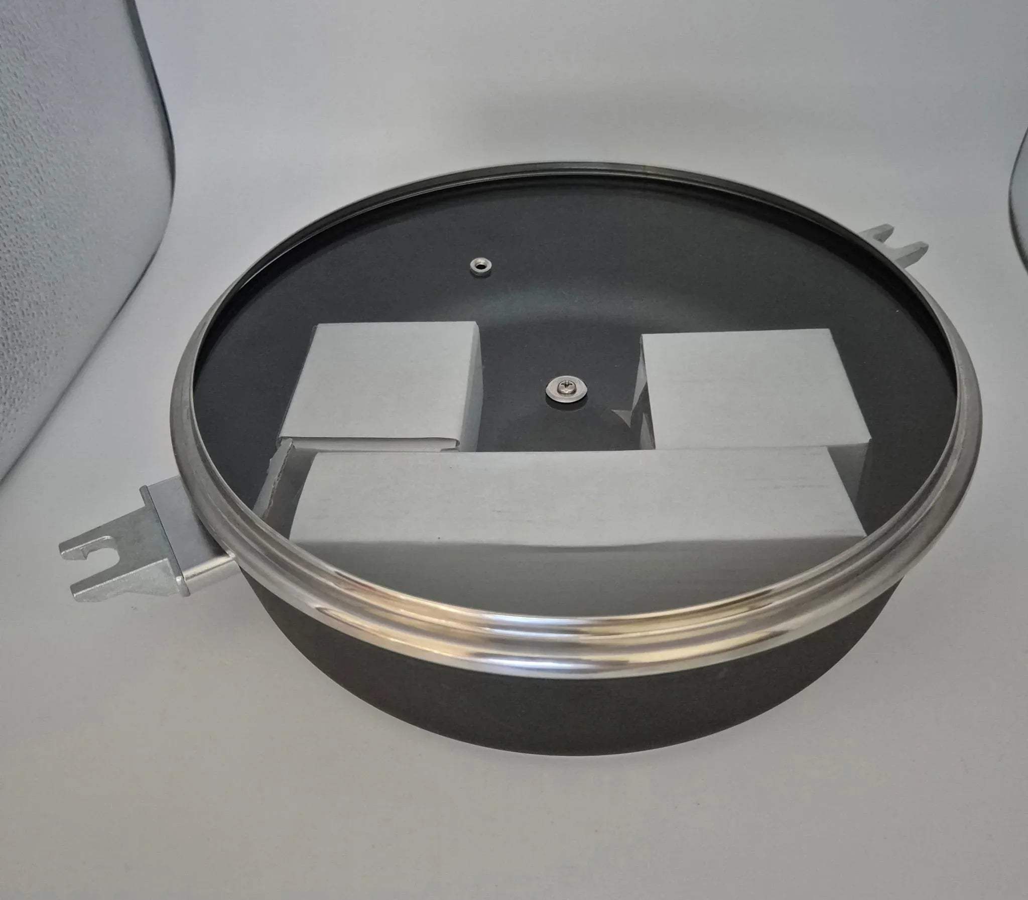 KRÜGER ALUGUSS-SERVIERPFANNE MIT GLASDECKEL – Ø 28 CM