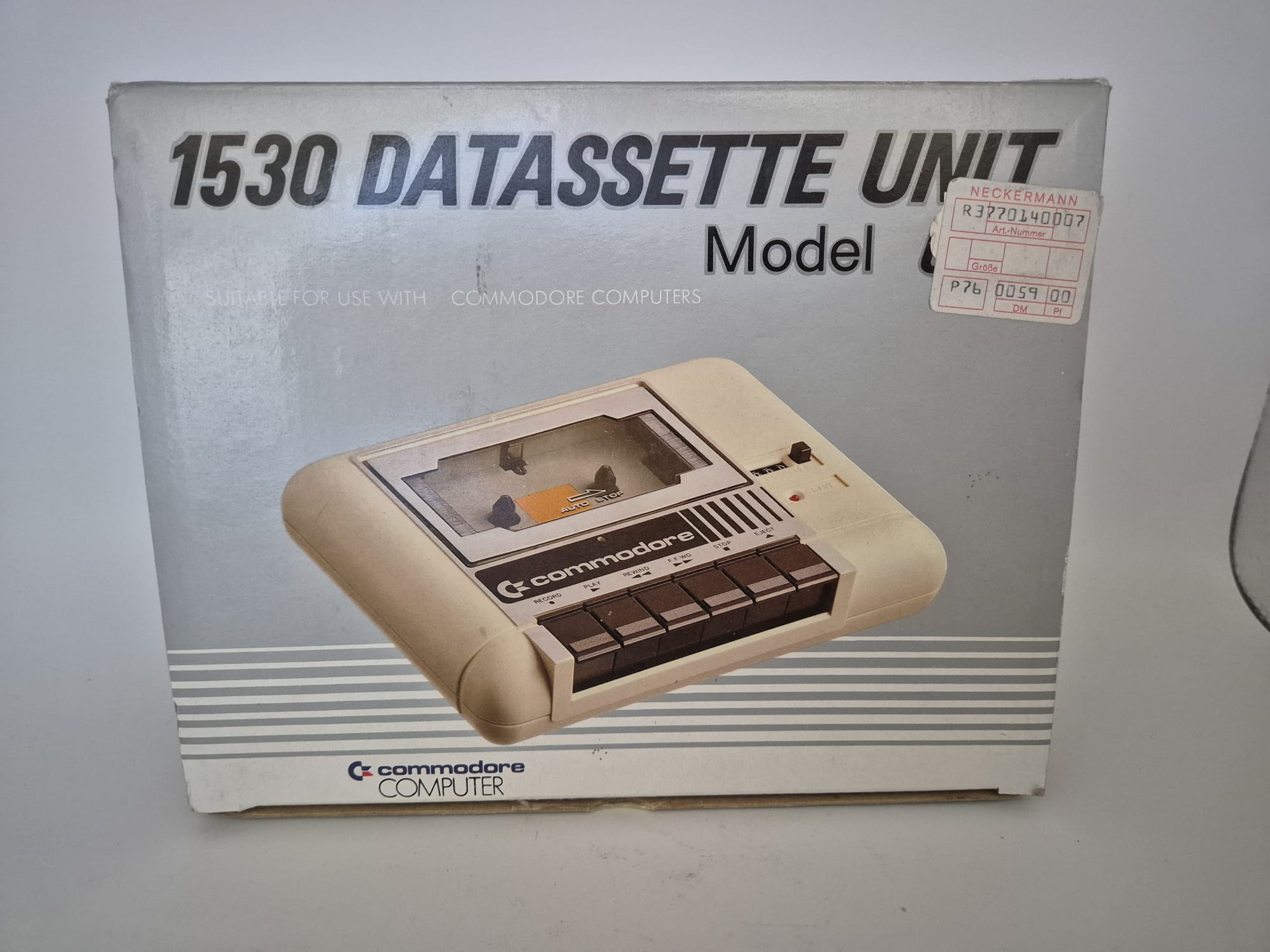 COMMODORE 1530 DATASETTE UNIT – Modell C2N (Originalverpackung & Handbuch)