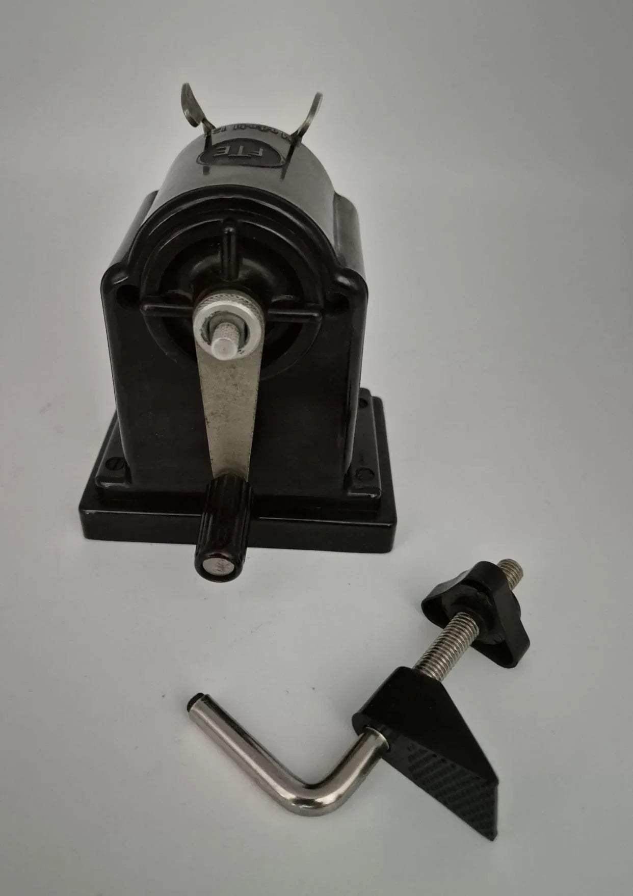 Vintage BSM FTE Modell 120 Bleistiftspitzer mit Tischhalterung