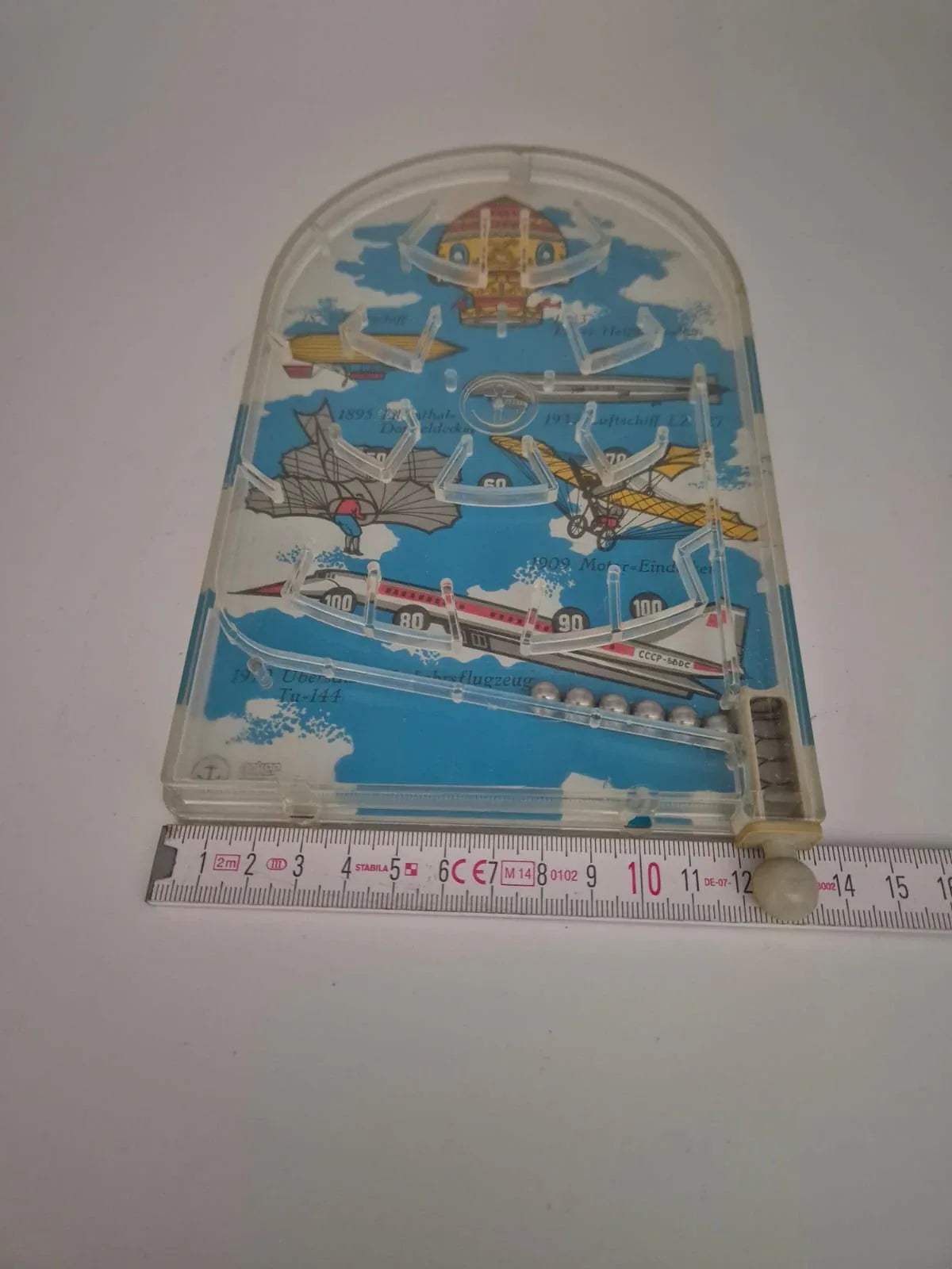 DDR Kugelspiel Flipper „Geschichte der Luftfahrt“ – Anker Spielzeug
